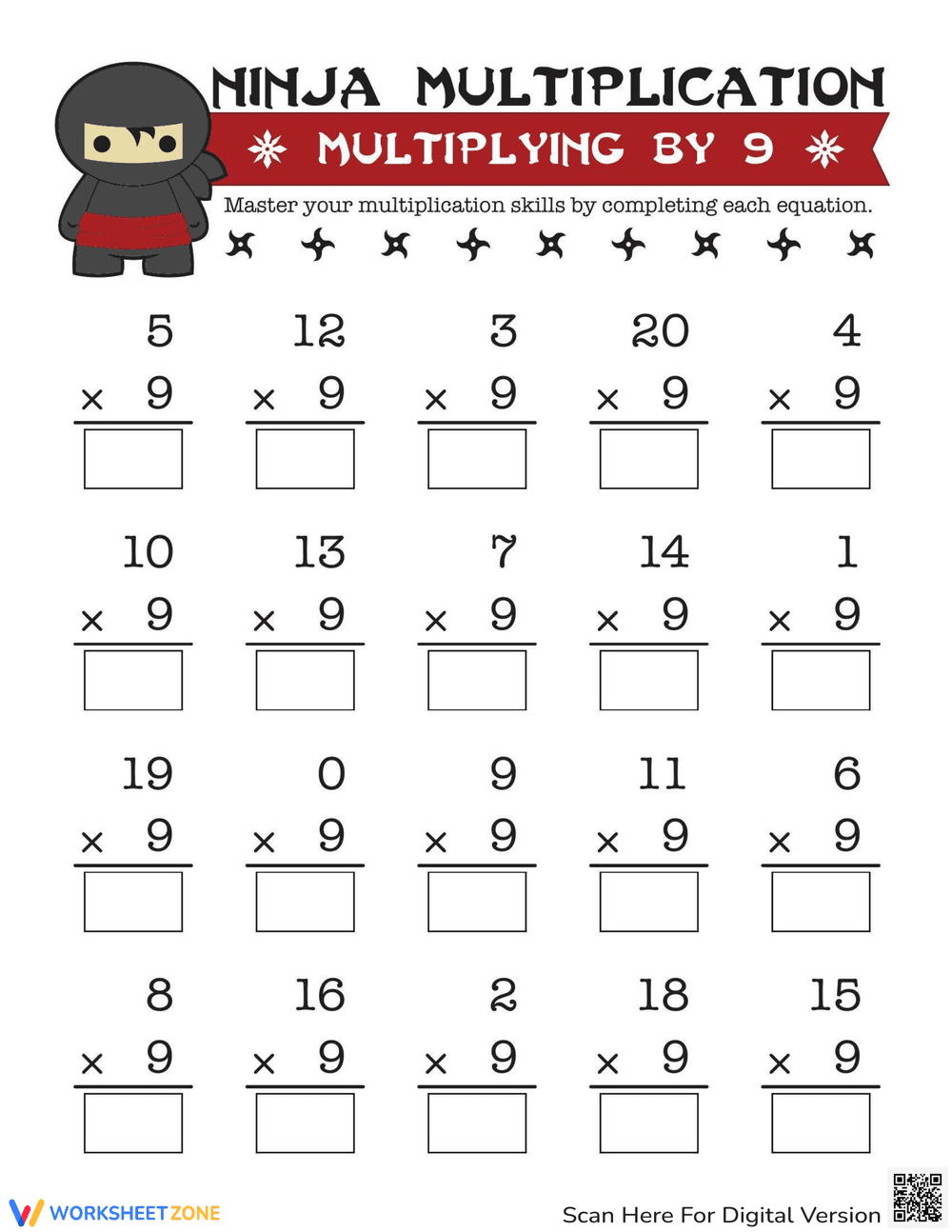 Multiplying by 7: Math Worksheet Practice - Page 7
