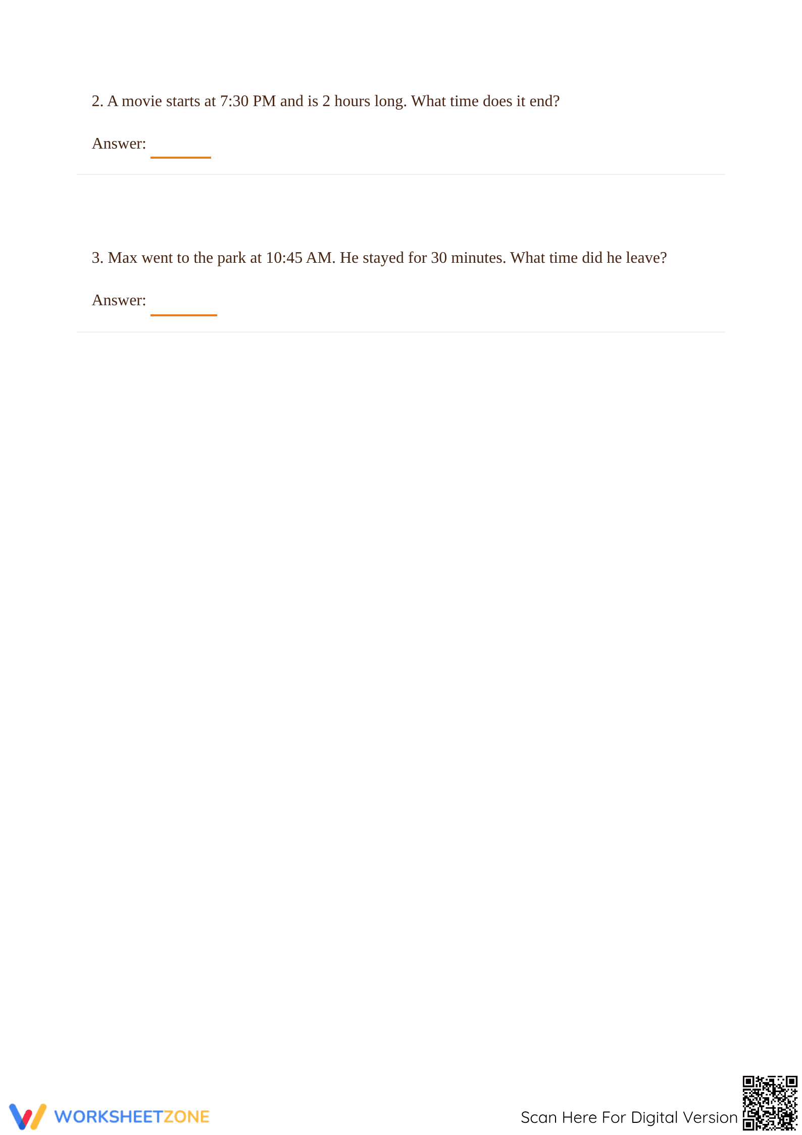 Calculate Elapsed Time Worksheet | Essential Grade 2 Math - Page 3