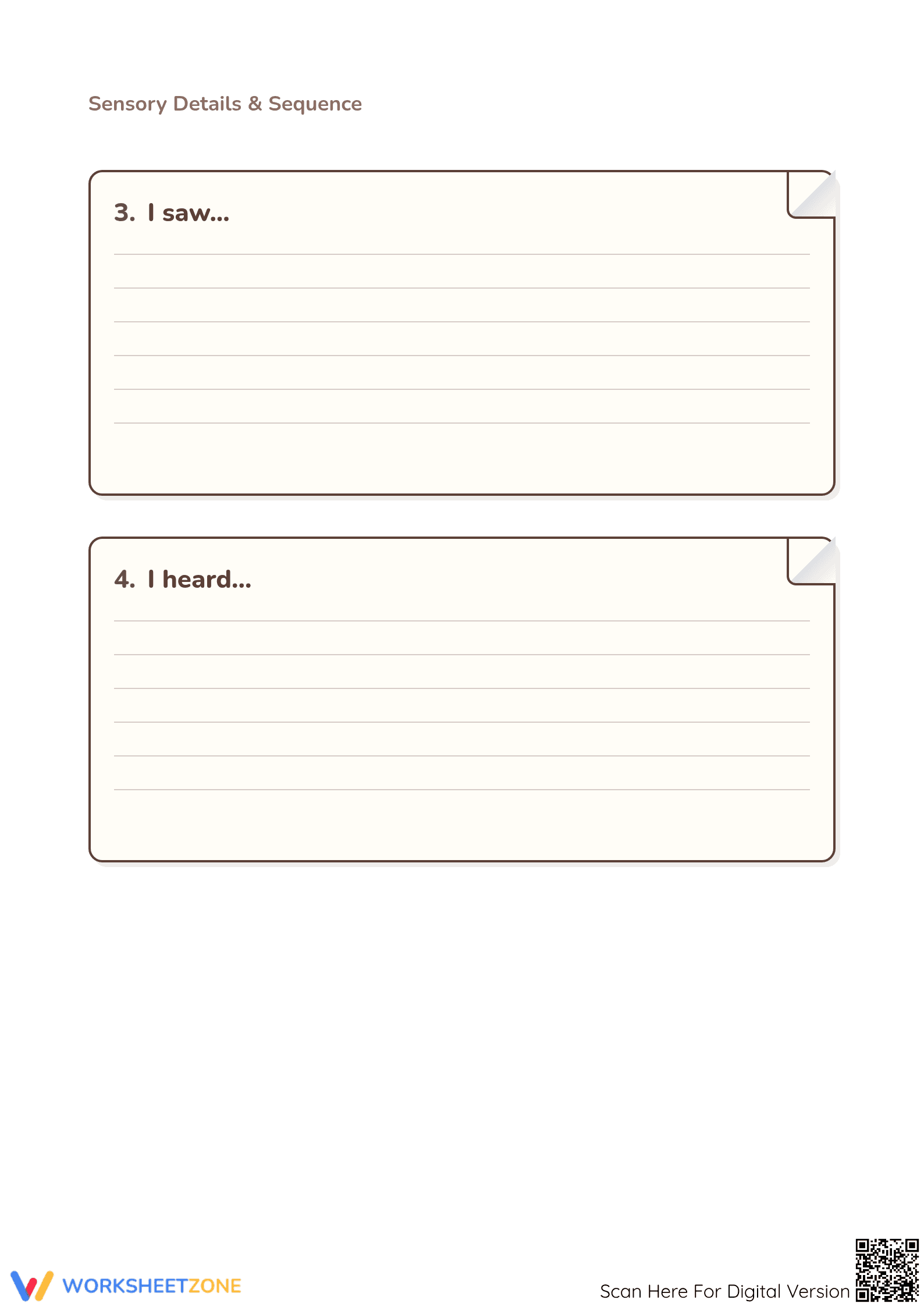 Grade 2 Small Moment Writing — Printable No-Prep Worksheet - Page 2