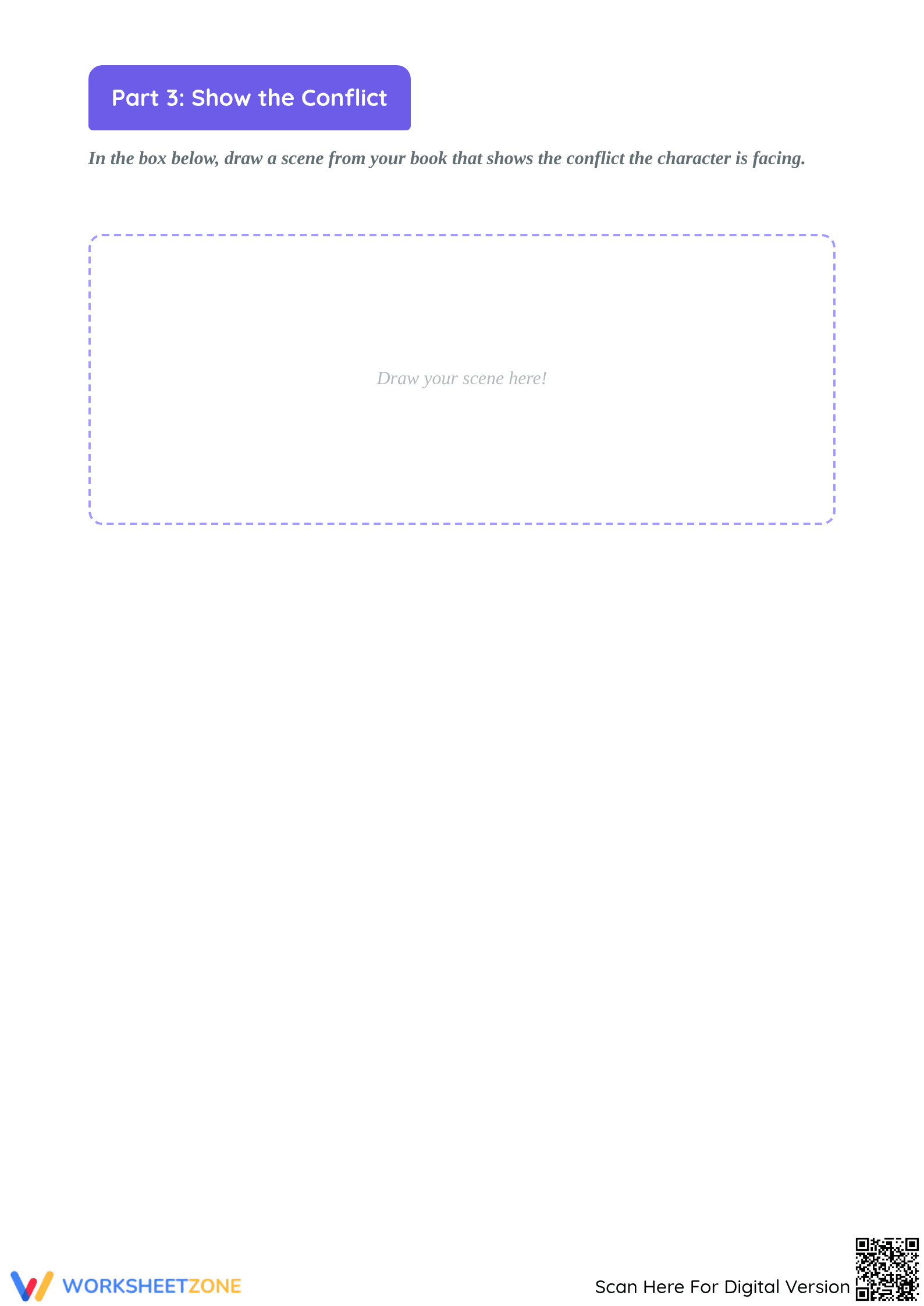 Printable Conflict in Stories Worksheet | Grade 3 Aligned - Page 4