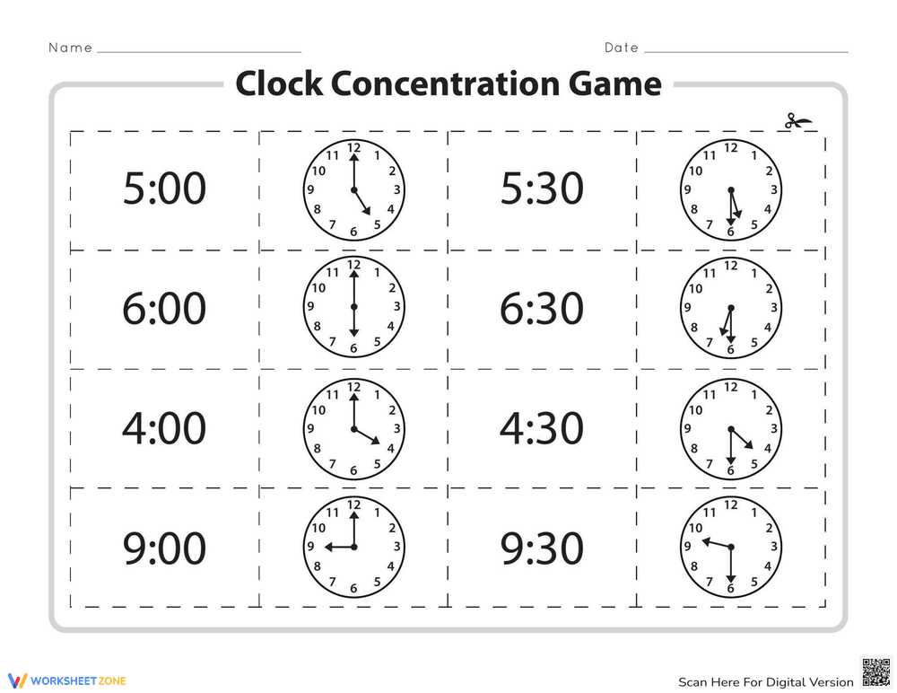 Clock Game for Practice - Page 2