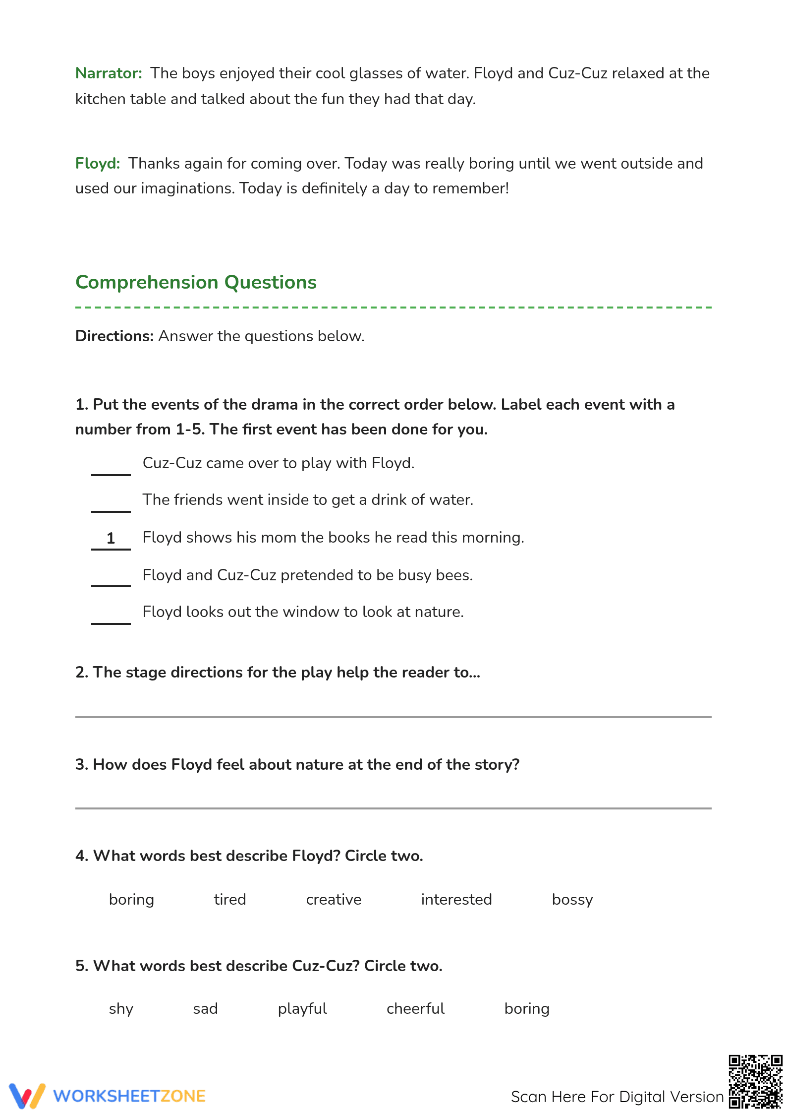 Reader's Theater: Summertime Blues | Essential Grade 2-3 - Page 4