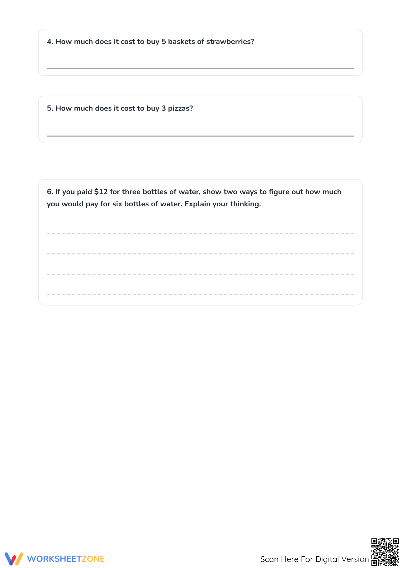 Grade 4 Multiplication Worksheet | Printable Daily Specials - Page 2