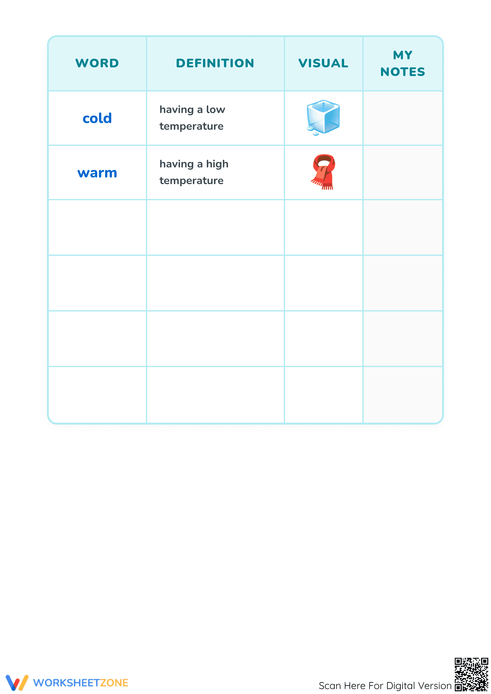Essential Kindergarten Glossary: How Pictures Help Us Read - Page 2