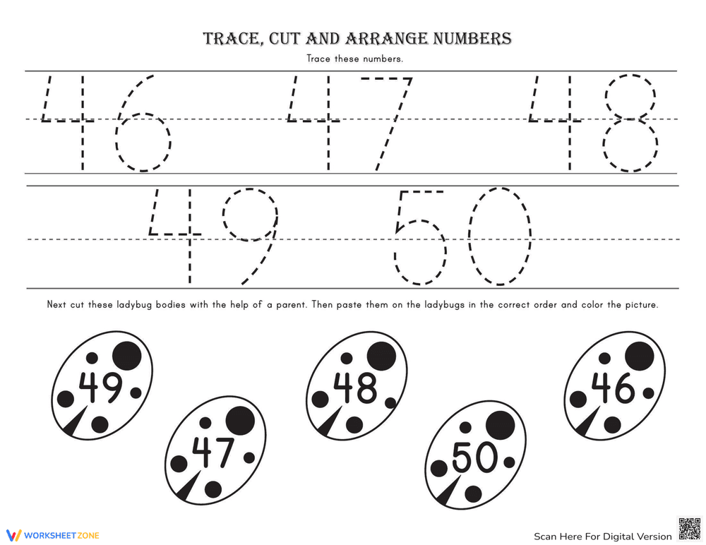 Arranging Numbers: Sequencing Practice - Page 2