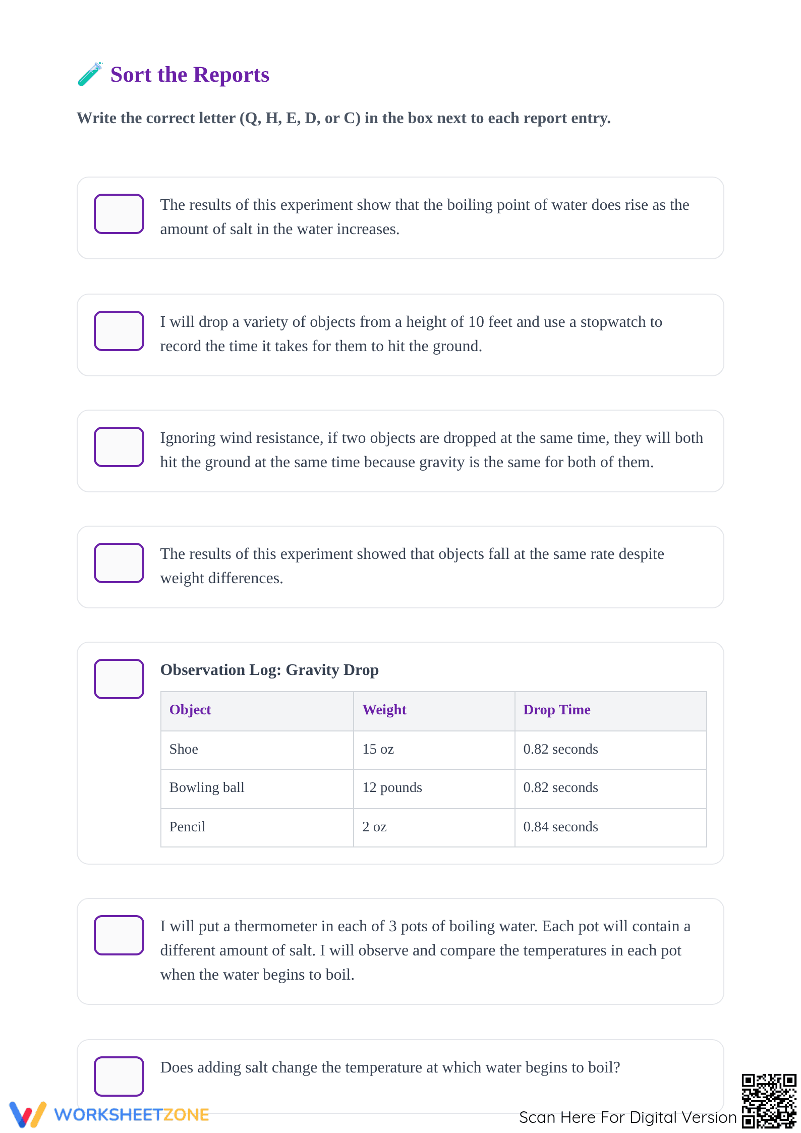 Printable Scientific Method Worksheet | Grade 5 Science - Page 2