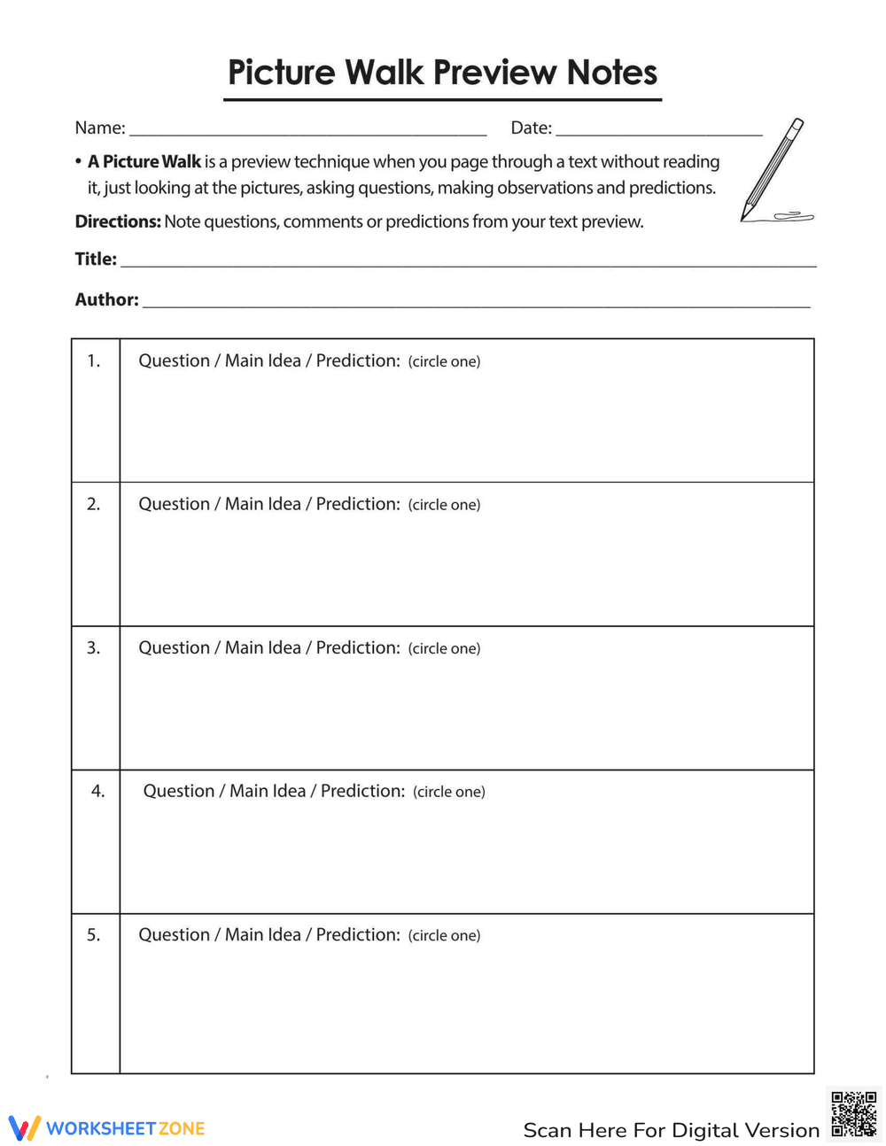 Enhance Reading Skills with a Picture Walk - Page 2