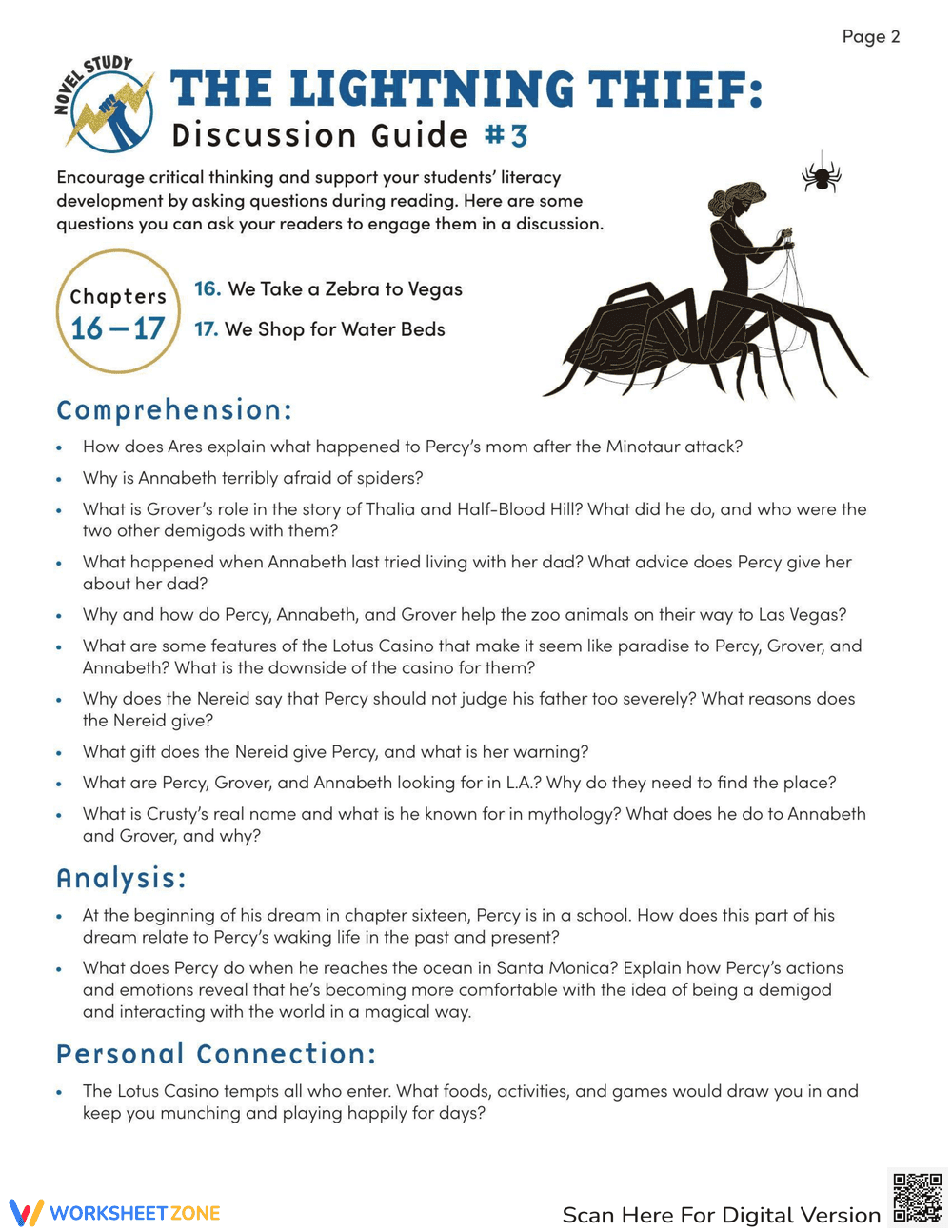 The Lightning Thief Novel Study Discussion Guide - Page 2