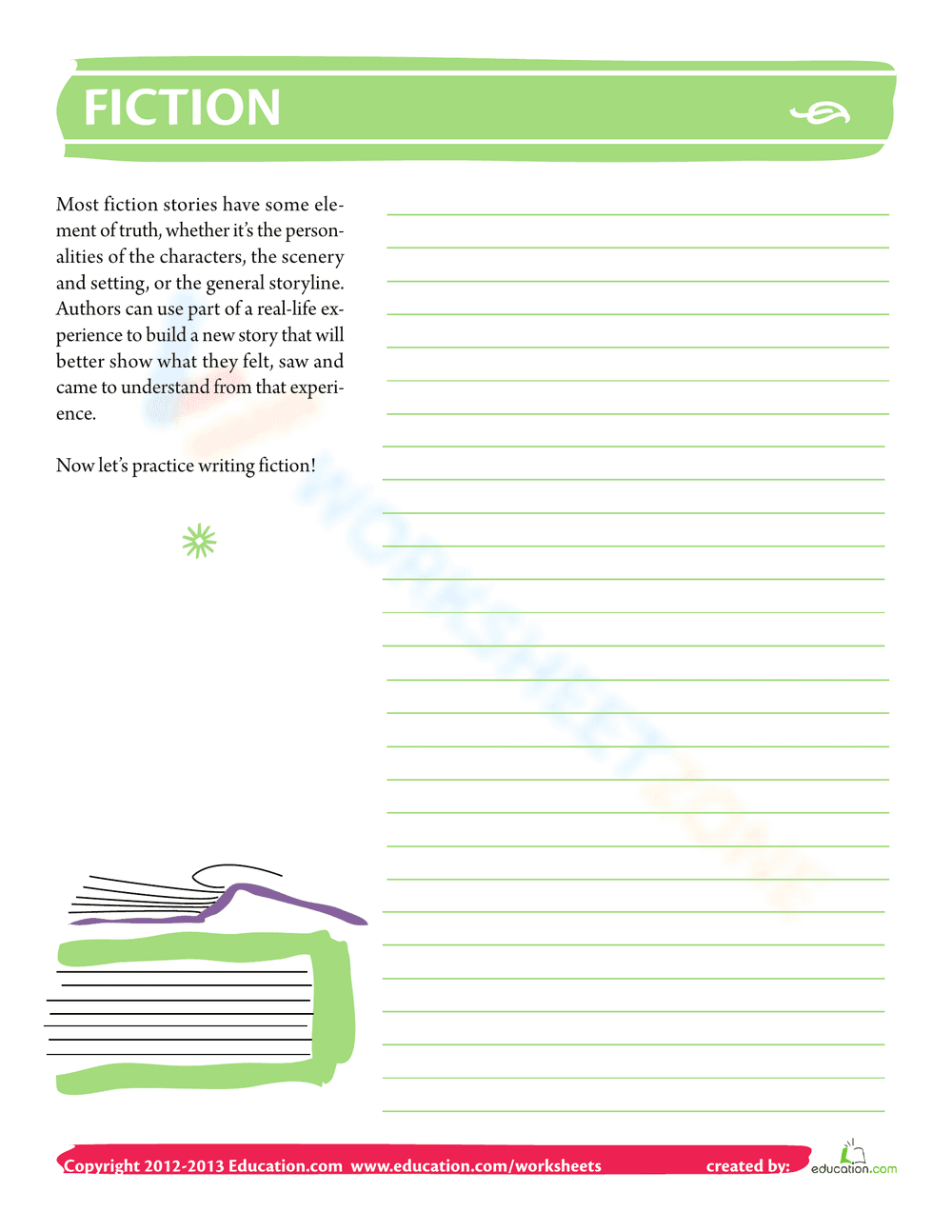 What is Fiction Worksheet - Page 3