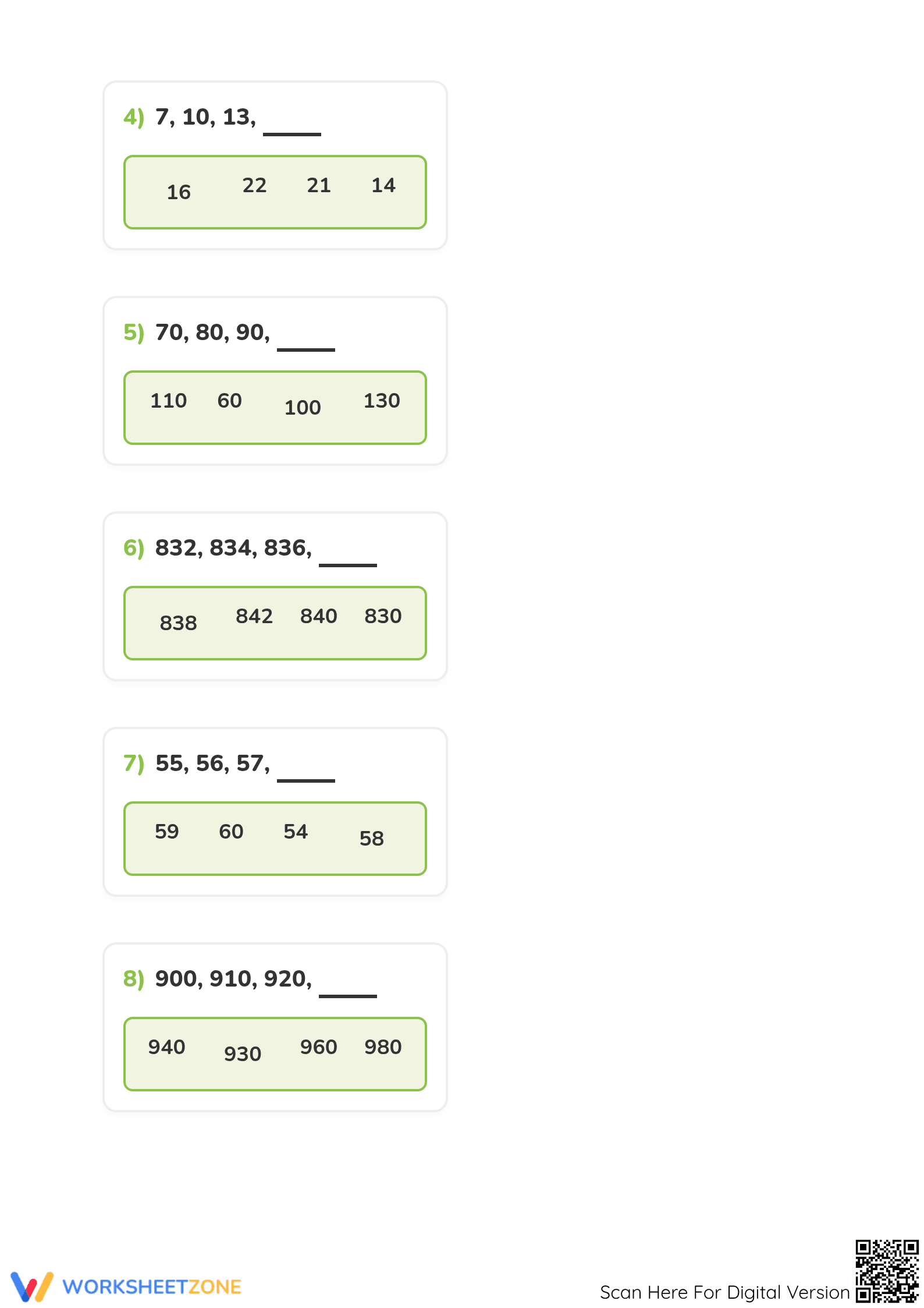 Skip Counting Worksheet | Grade 2 Printable Math - Page 2