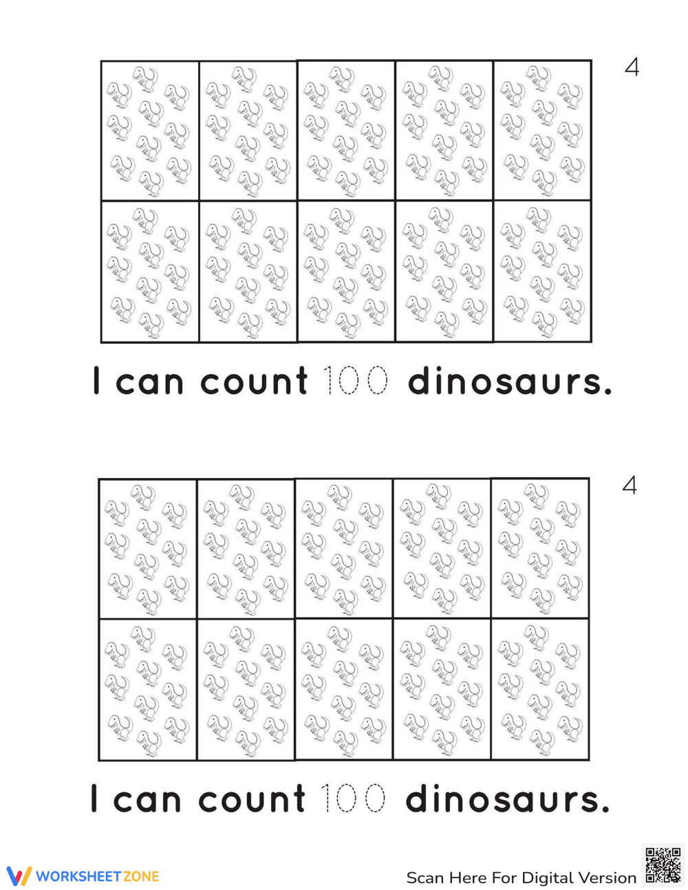 100th Day Counting Reader Worksheet - Page 5
