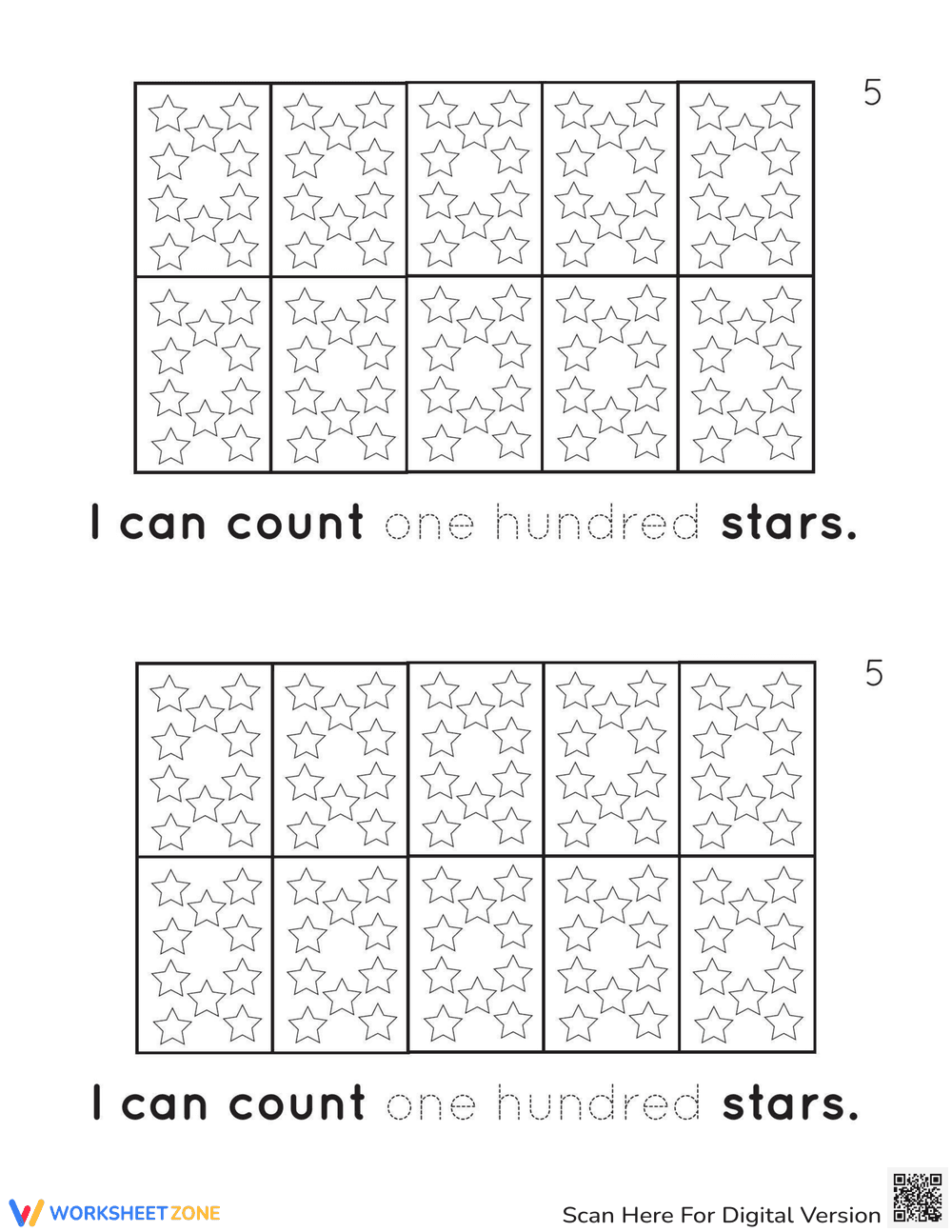 100th Day Counting Reader Worksheet - Page 6