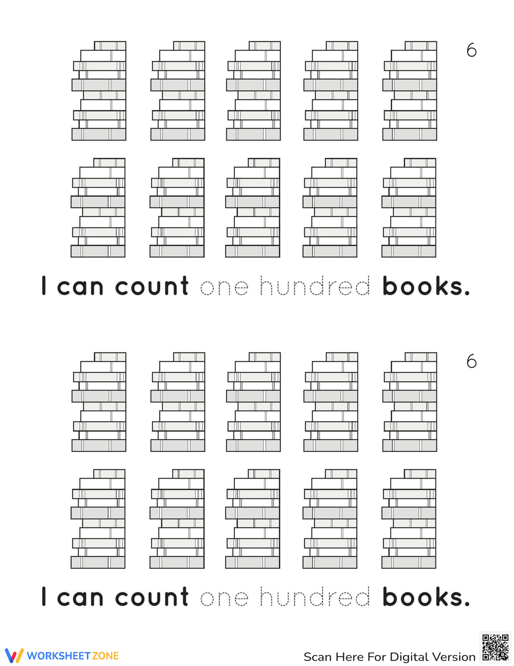 100th Day Counting Reader Worksheet - Page 7