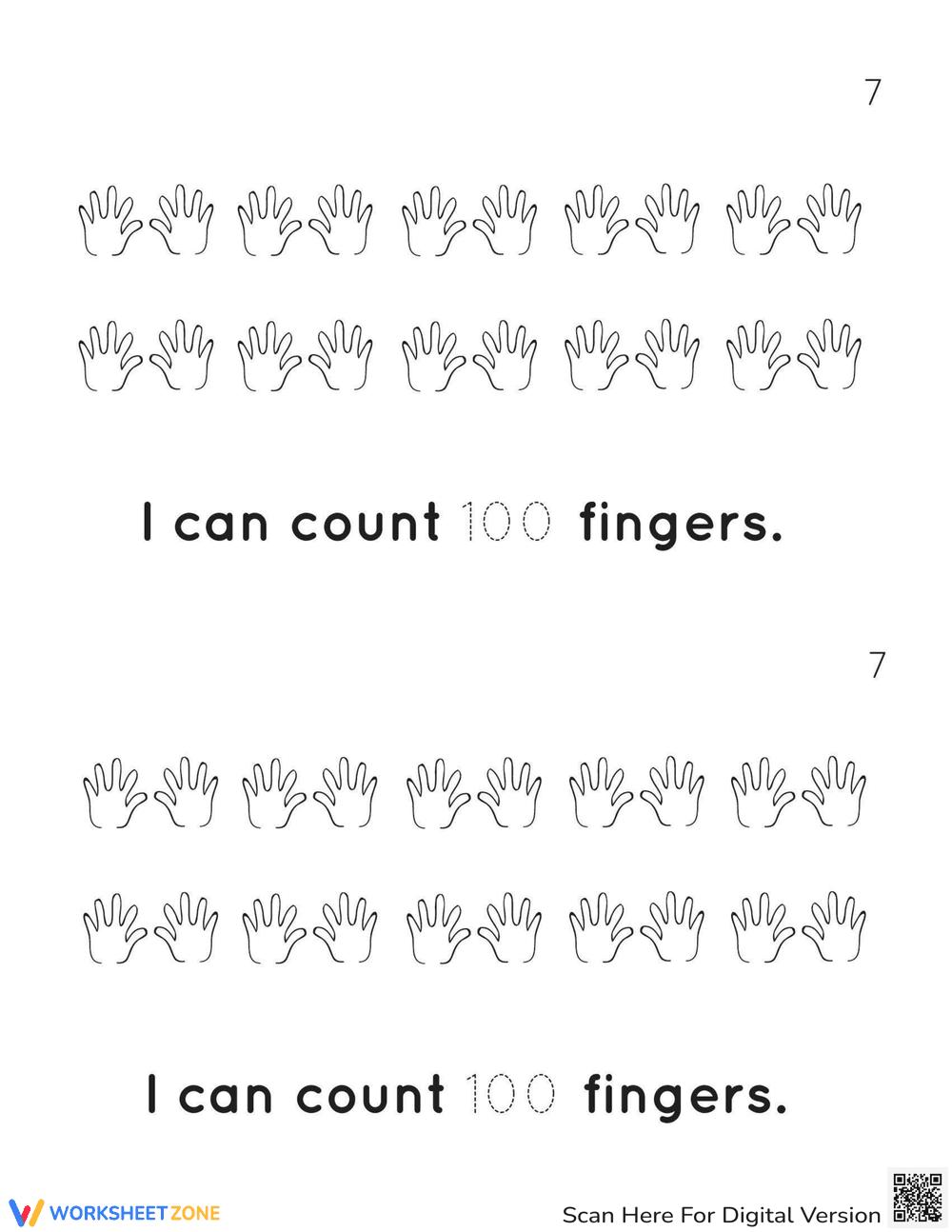 100th Day Counting Reader Worksheet - Page 8