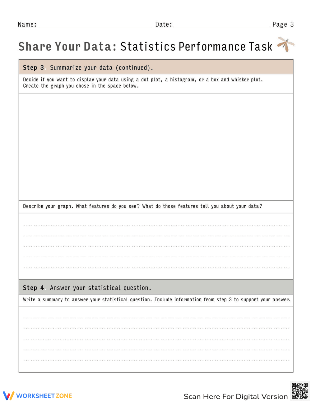 Share Your Data: Statistics Task - Page 3
