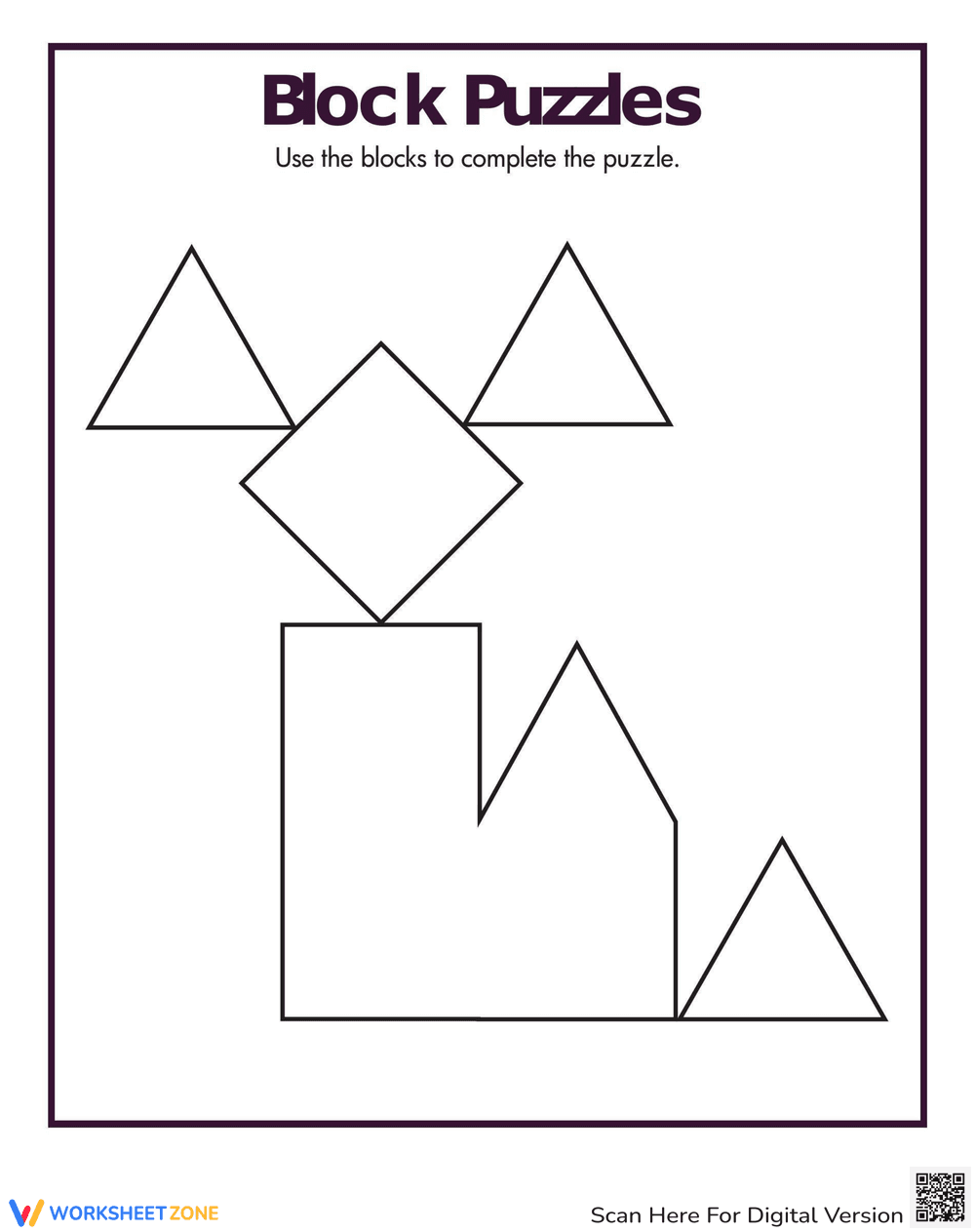Pattern Block Puzzles: Shape Challenge - Page 3