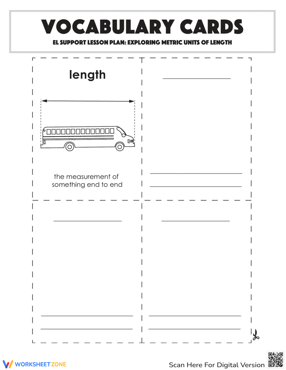 Vocabulary Cards: Exploring Metric Units of Length - Page 2