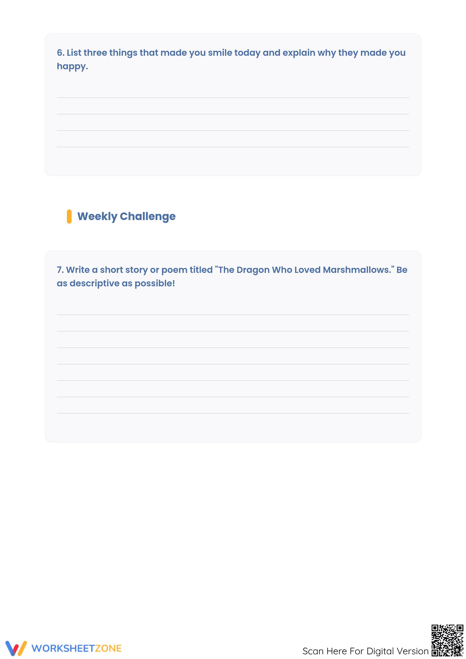 Creative Writing Journal Prompts | Grade 4-5 Essential - Page 3