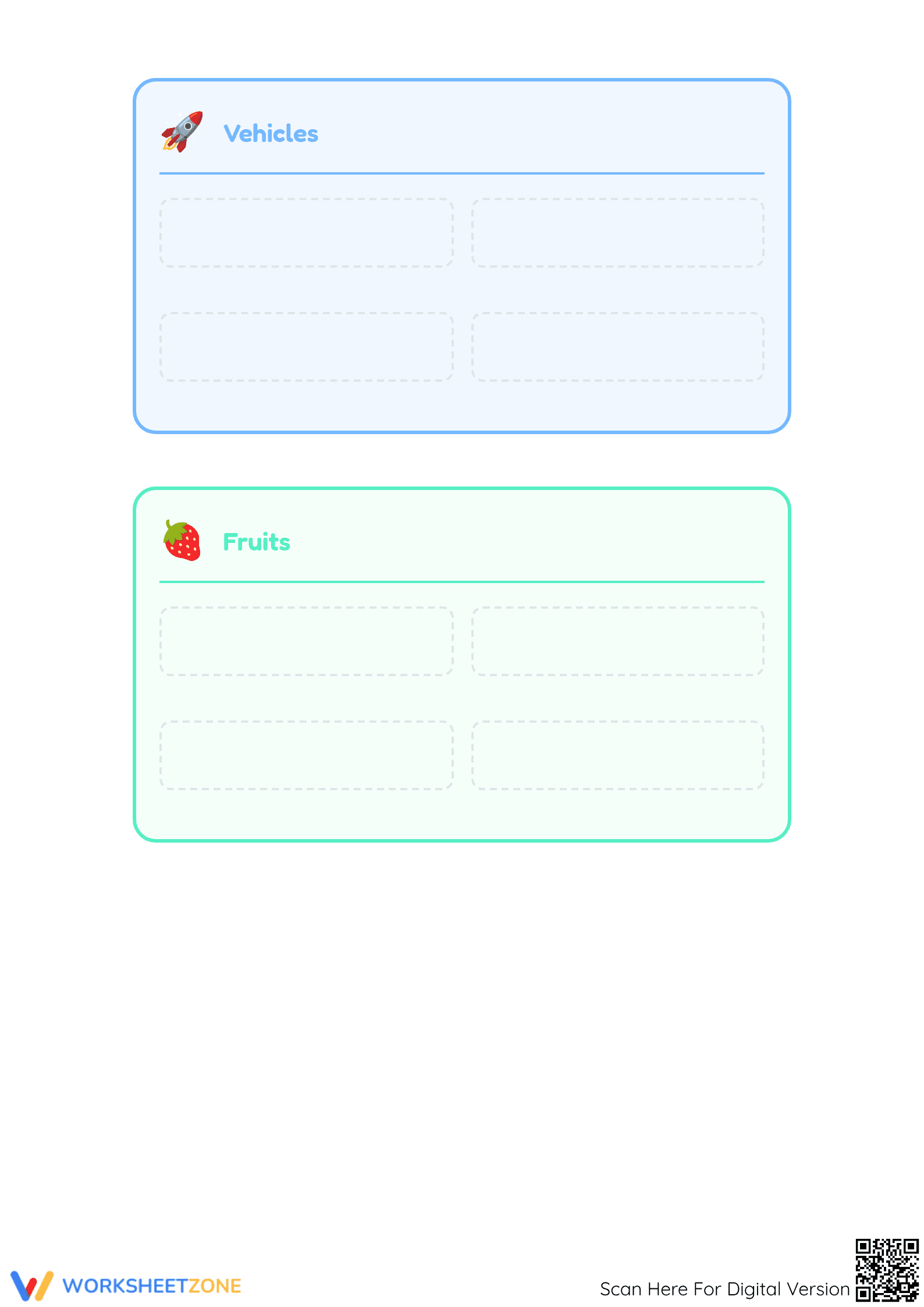 Essential Flashcard Sorting Worksheet | Grade K Math - Page 3