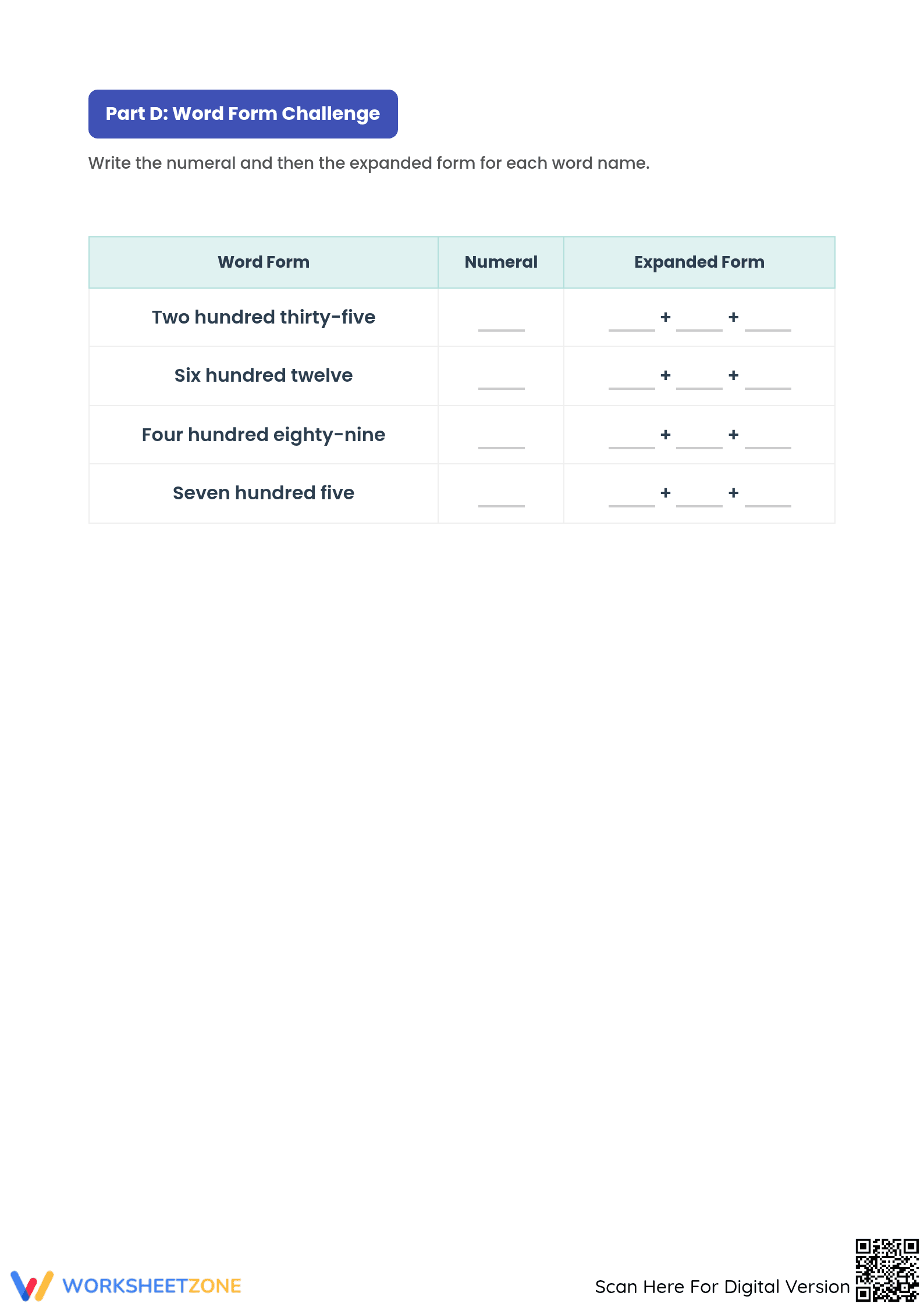 Essential Expanded Form Worksheet | Grade 2 Math Ready - Page 3
