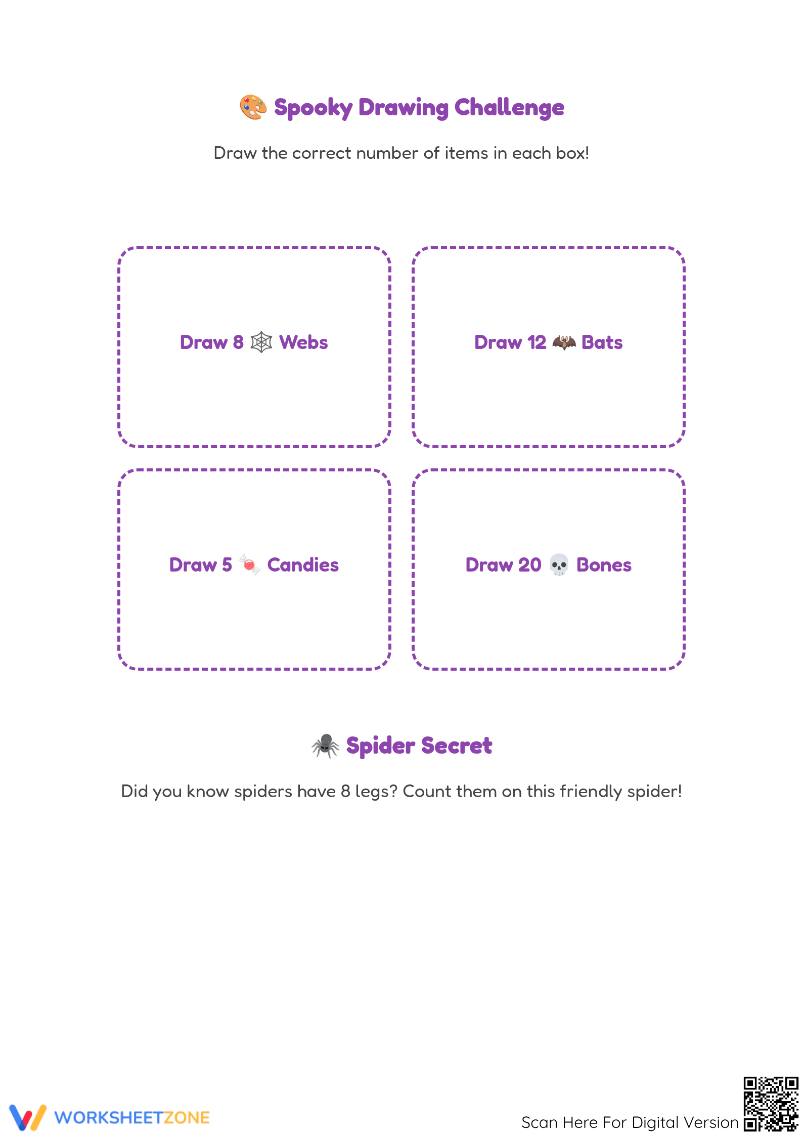 Printable Halloween Math: Counting to 20 — Grade K Essential - Page 3