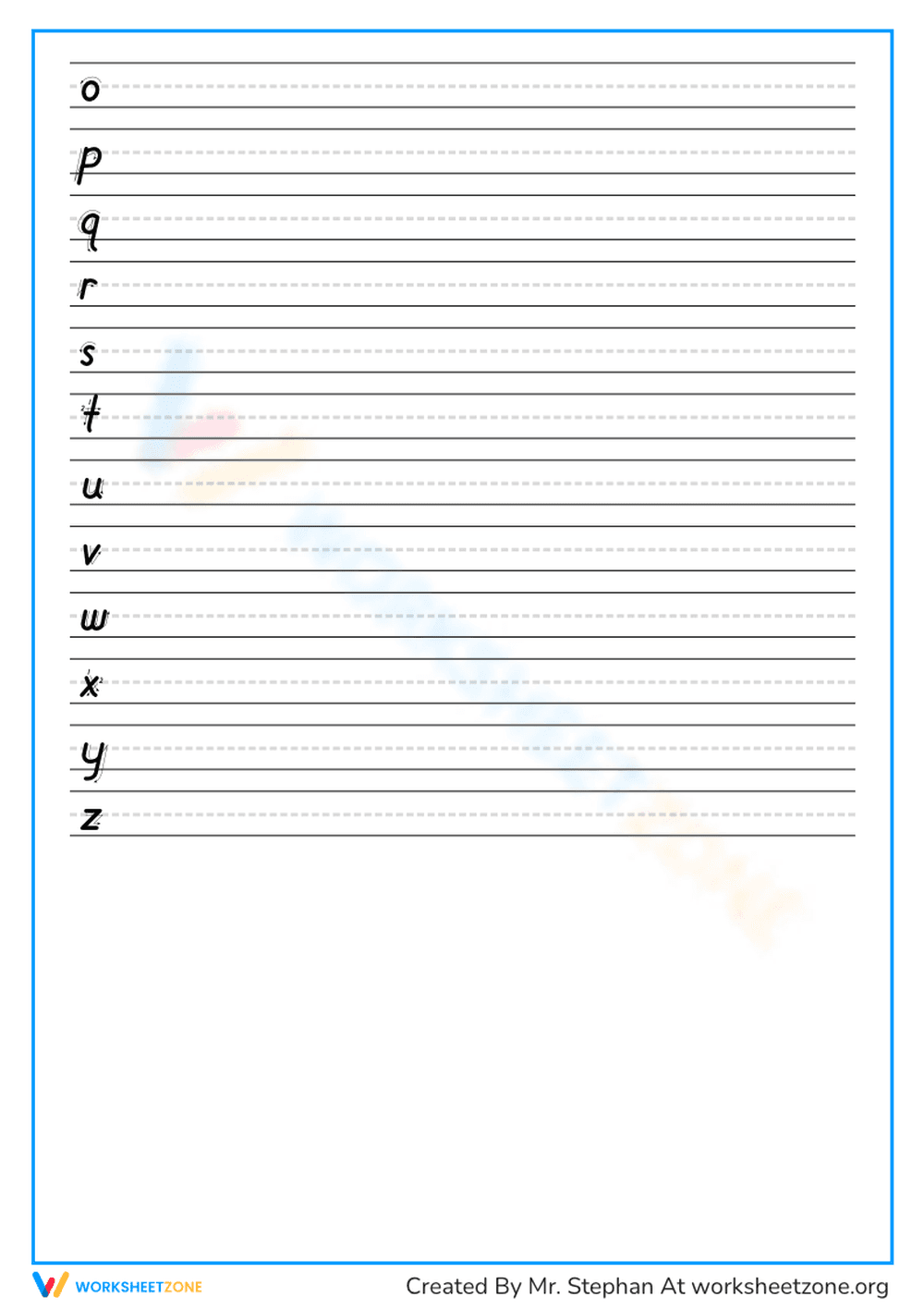 Lowercase Letter Writing Printable | Grade K-1 Ready - Page 2