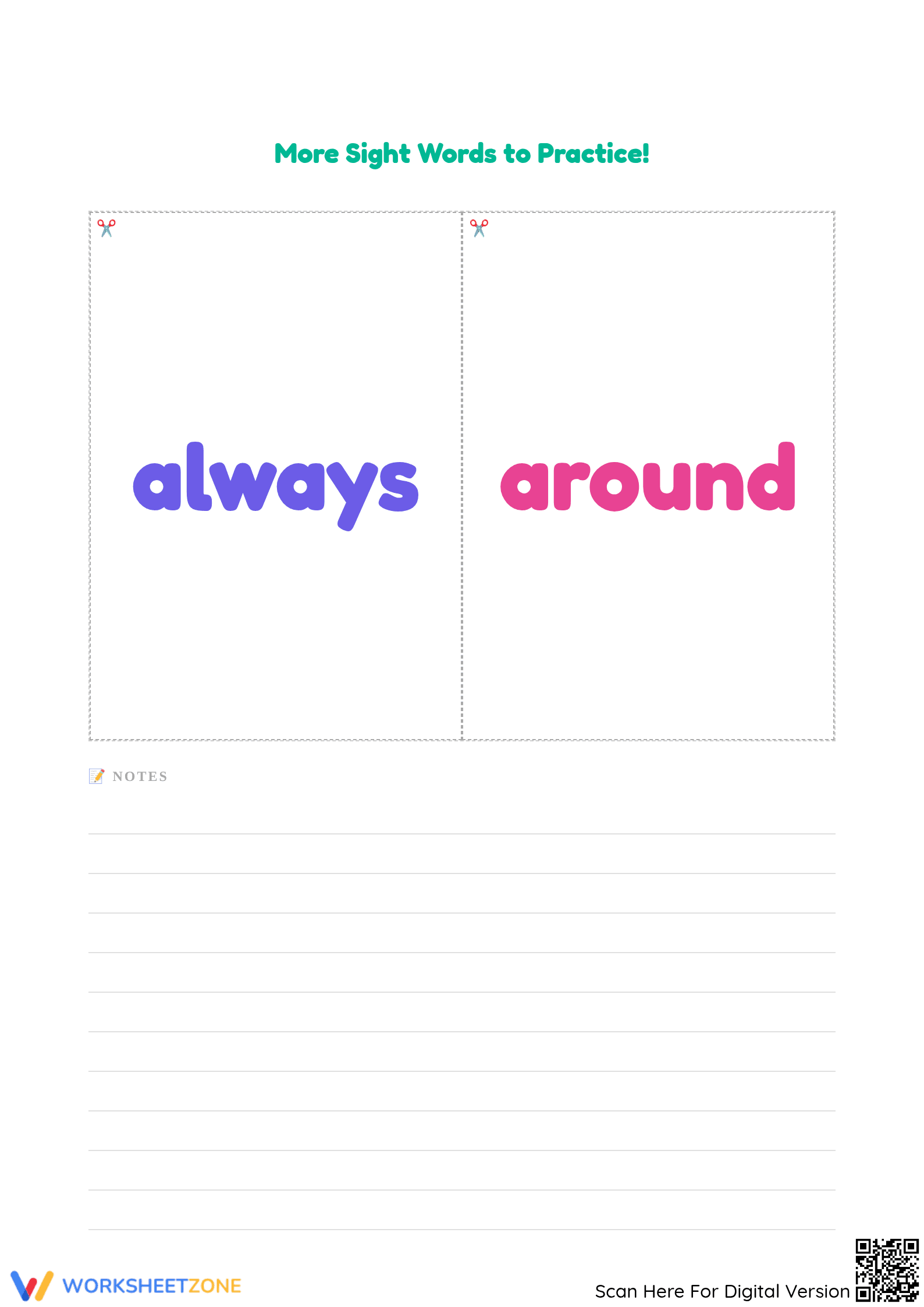 Printable First Grade Sight Words Flashcards - Page 3