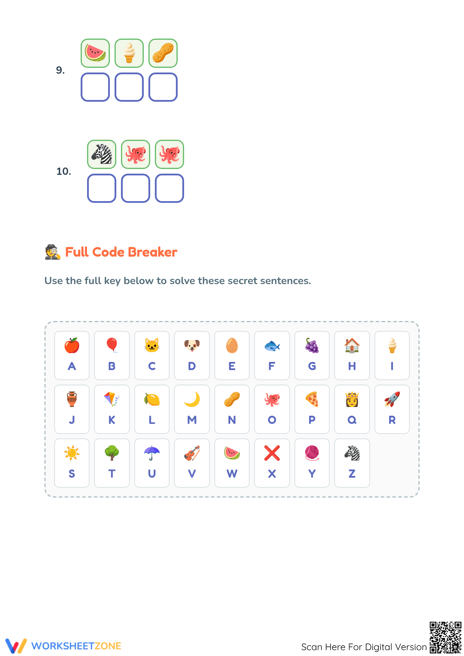 Grade 1 Crack The Code — Printable No-Prep Worksheet - Page 4
