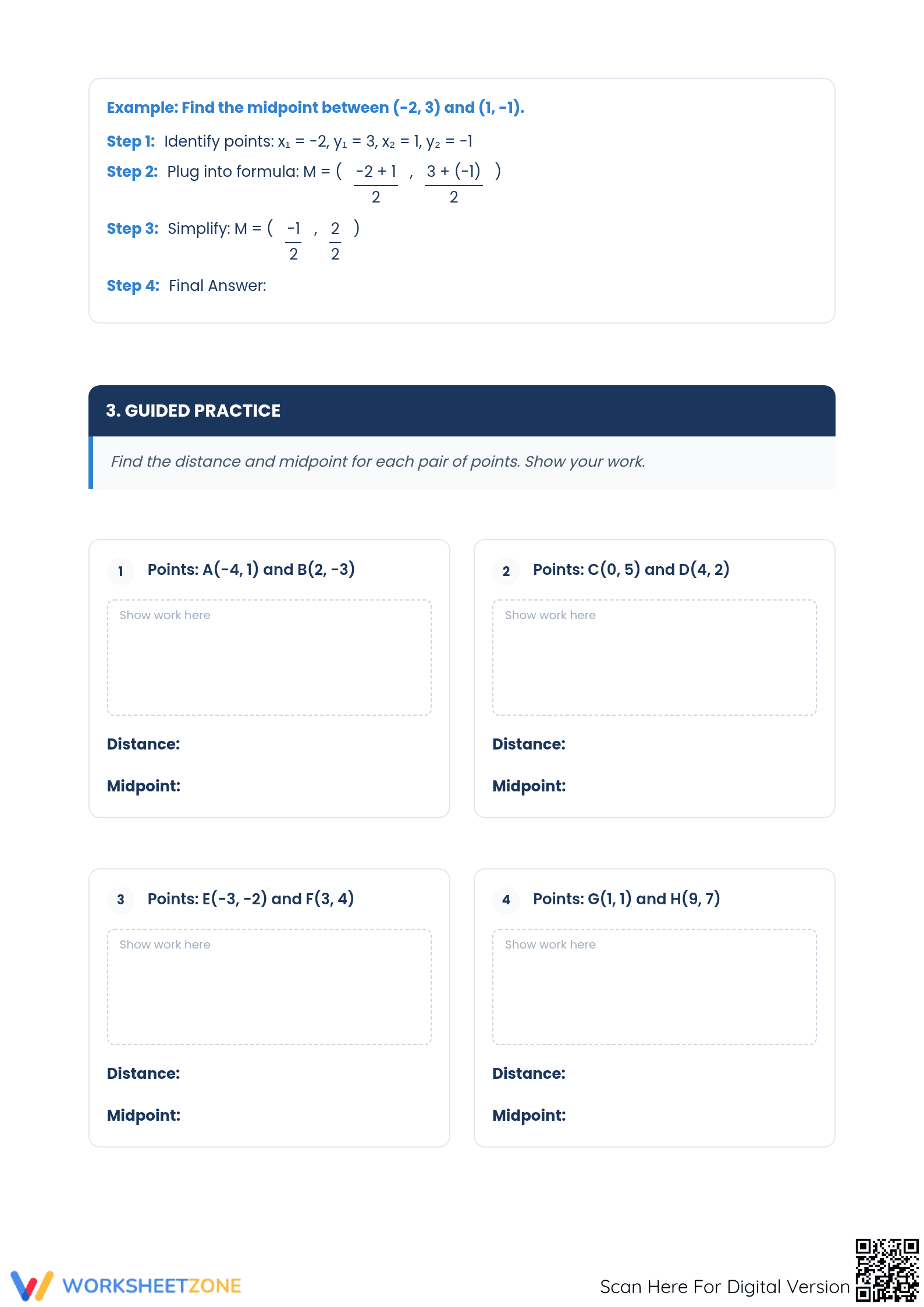 Distance & Midpoint Formula Notes | Essential Grade 8 Math - Page 2