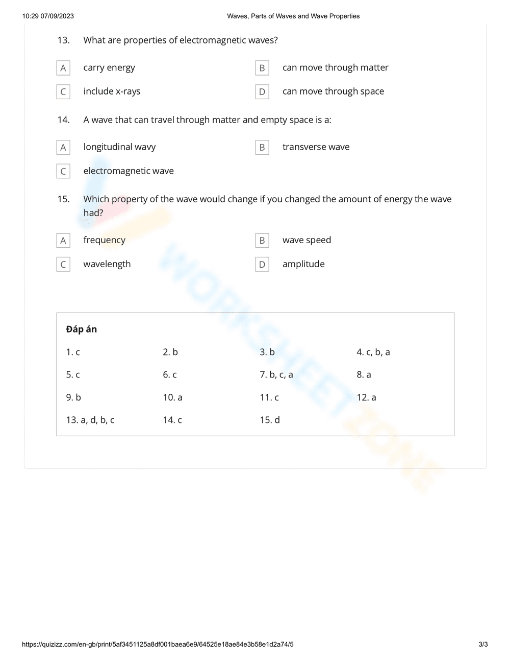 Explore Parts and Properties of Waves - Page 3