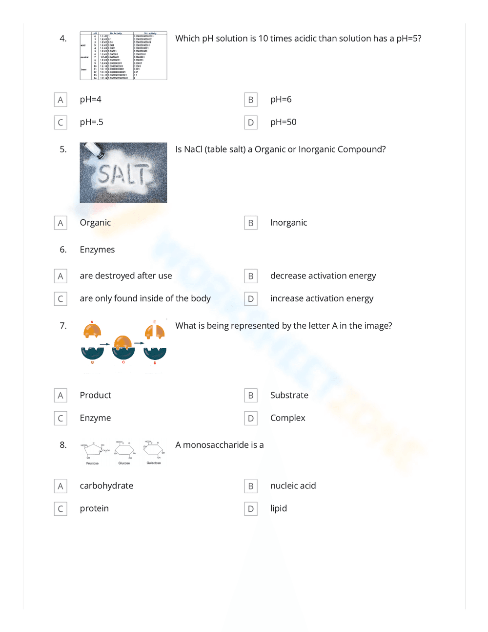 Explore Science Macromolecules Worksheet - Page 2