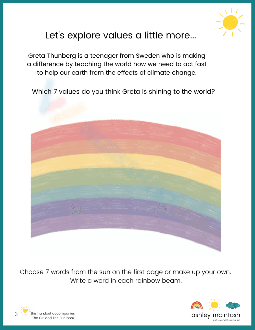 I Feel Free to Be Myself Worksheet - Page 3