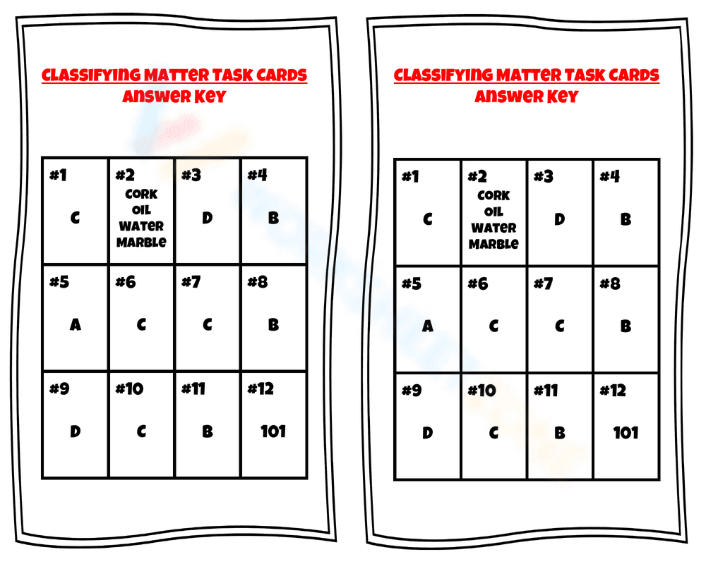 Task Cards for Classifying Matter in Science - Page 5