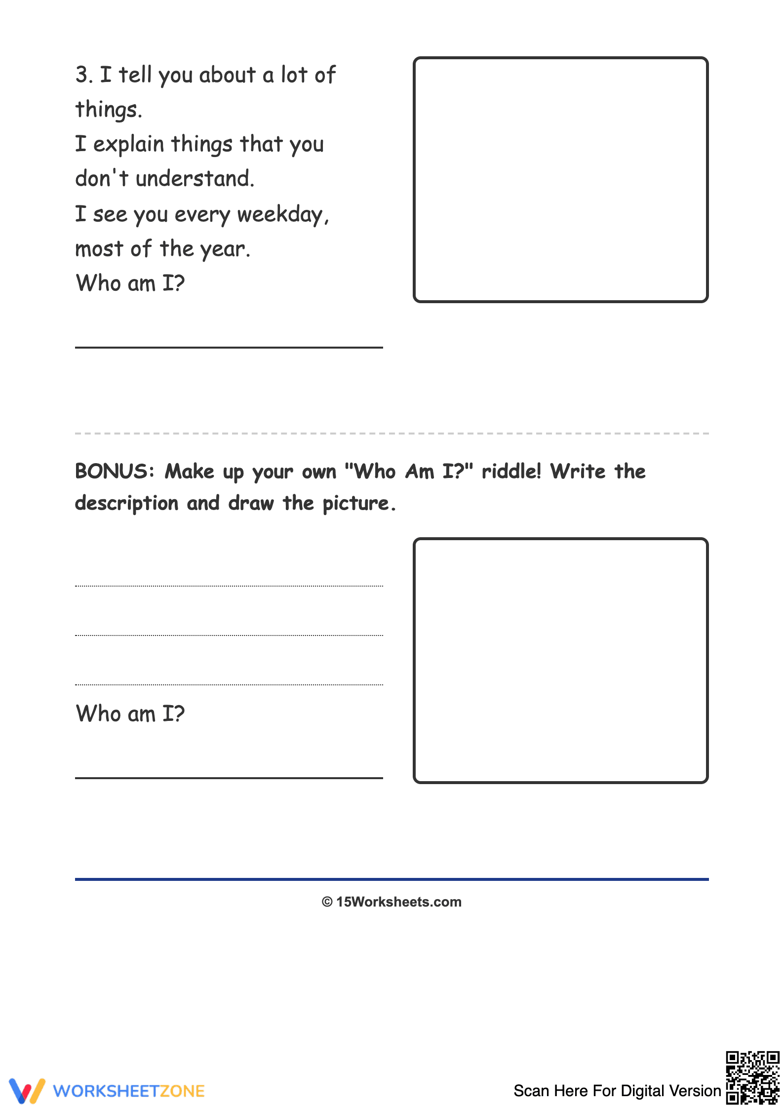 Identify and Draw Worksheet - Page 2