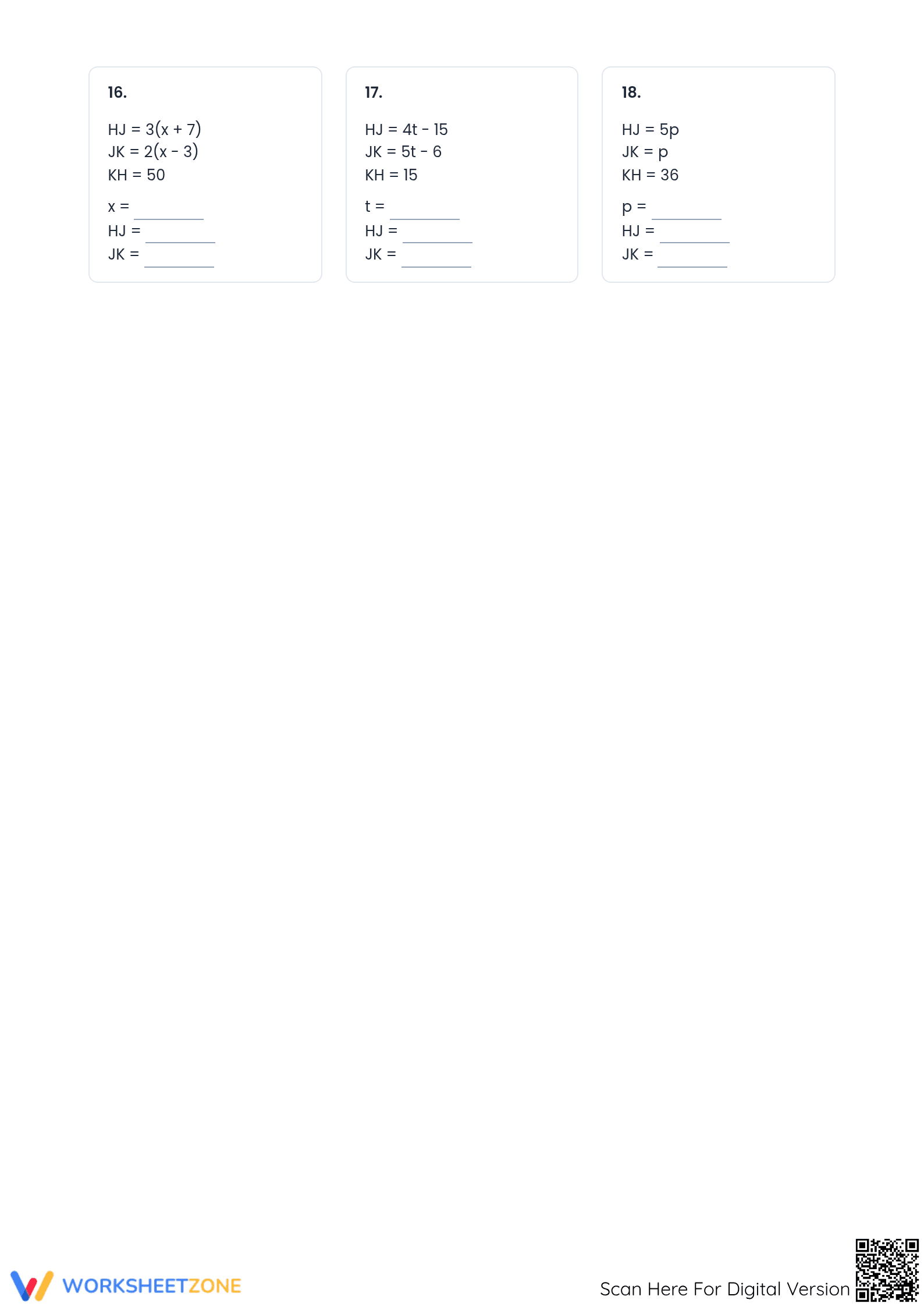 Essential Segment Addition Postulate Practice | Grade 9 - Page 3