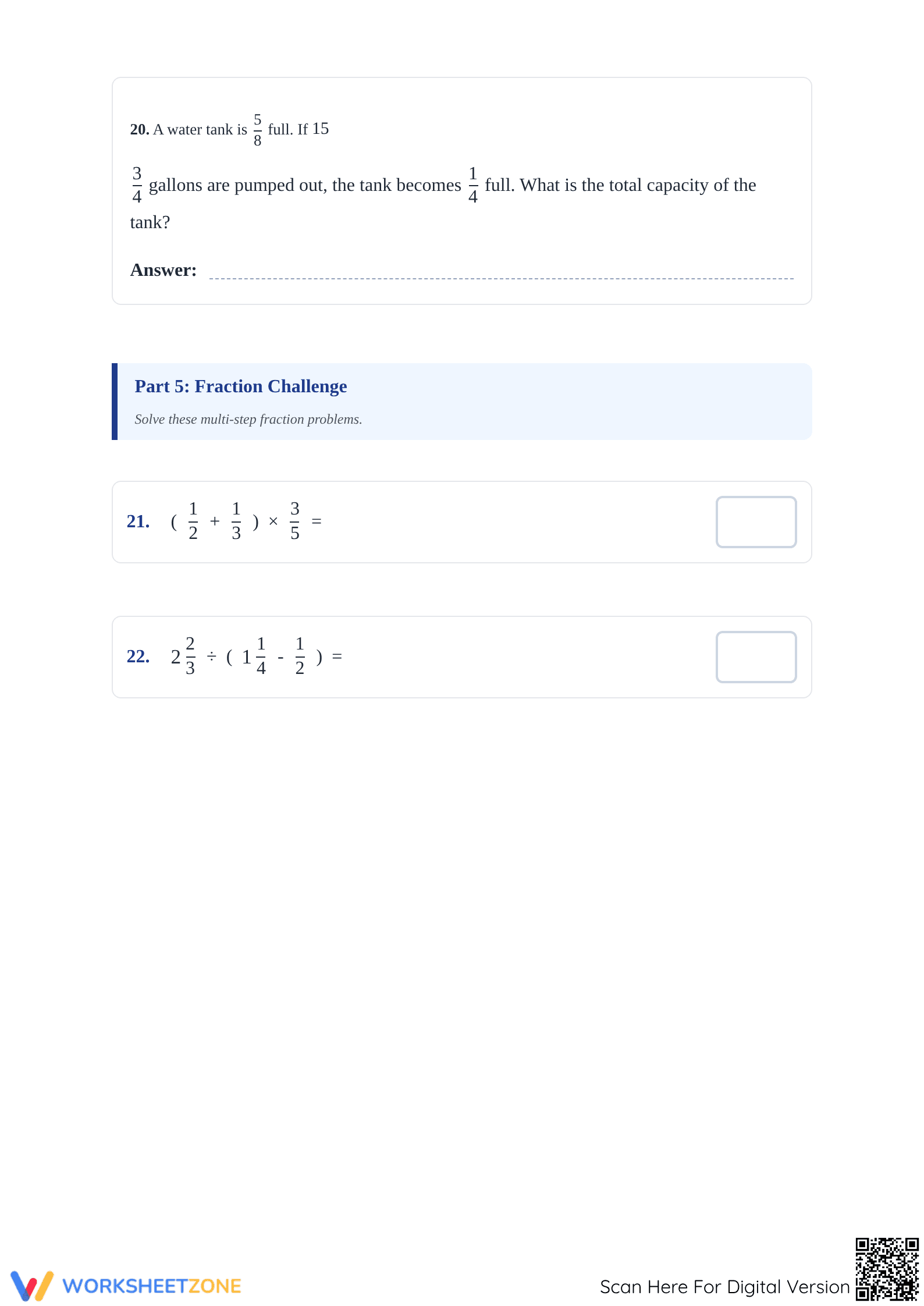 7.NS.A.3 Worksheet: Fraction Operations — Grade 7 Aligned - Page 4