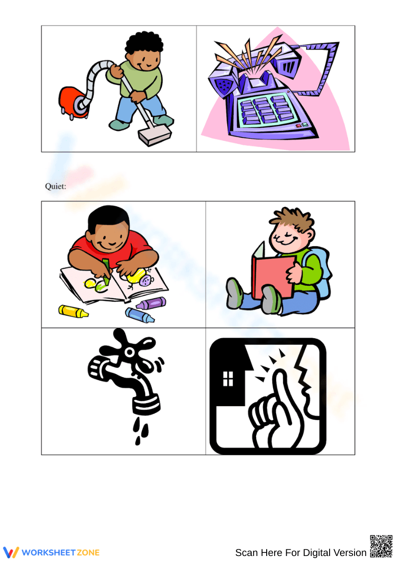 Printable Loud and Quiet Sounds Worksheet | Grade 1 Science - Page 2