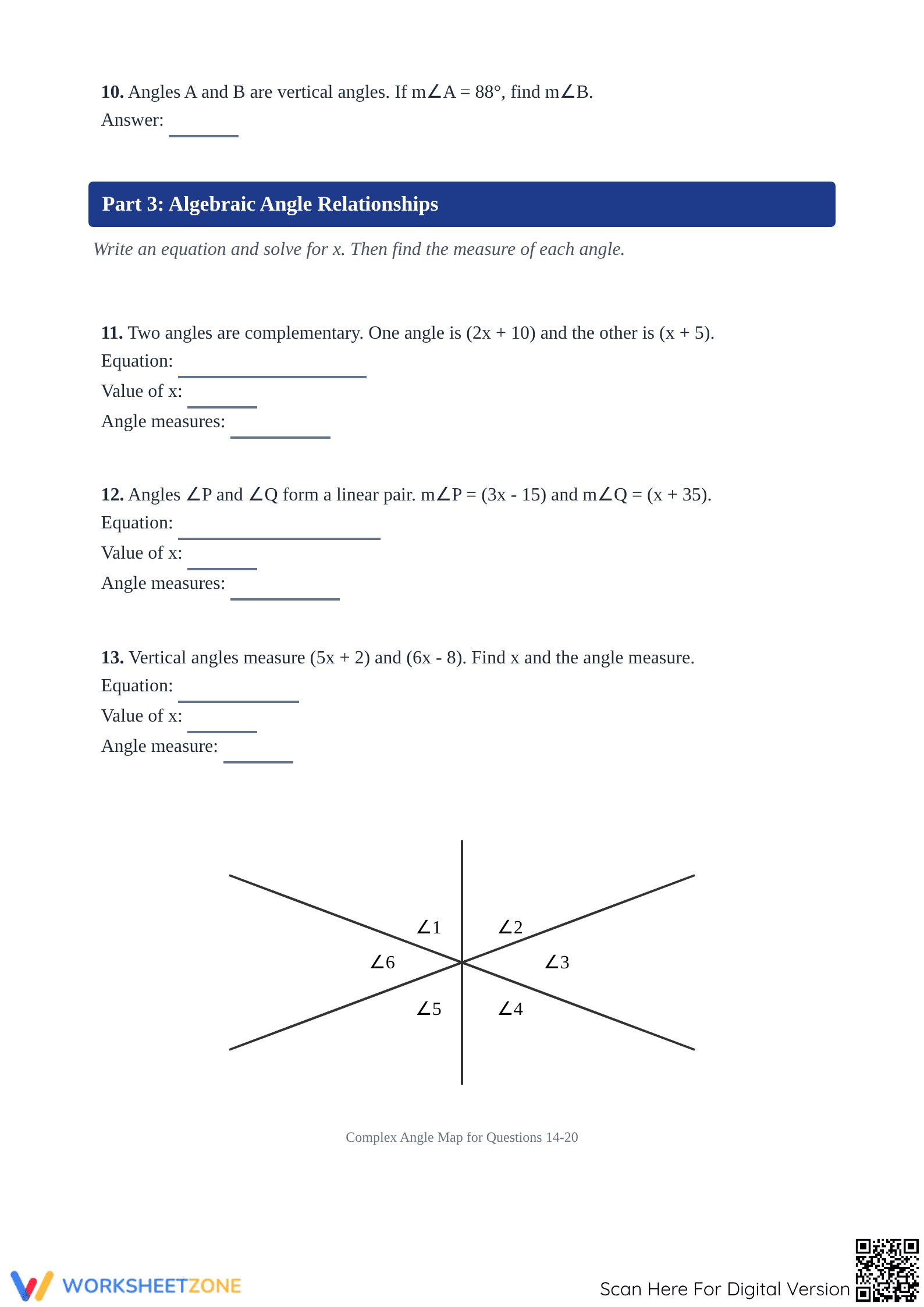 Essential Angle Relationship Practice | Grade 7 Geometry - Page 3