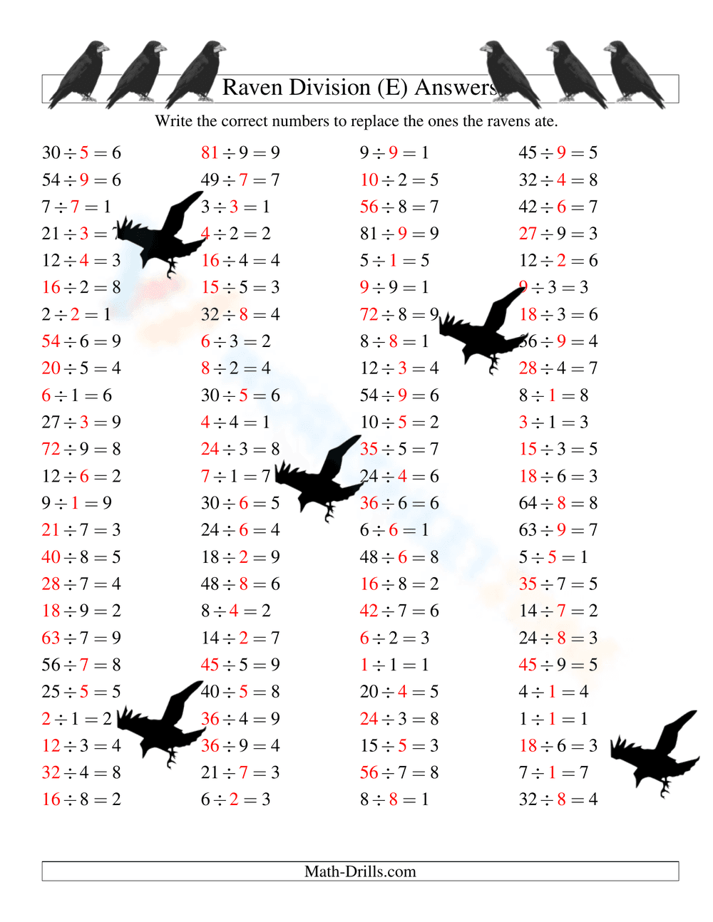 Enhance Math with Raven Division - Page 2
