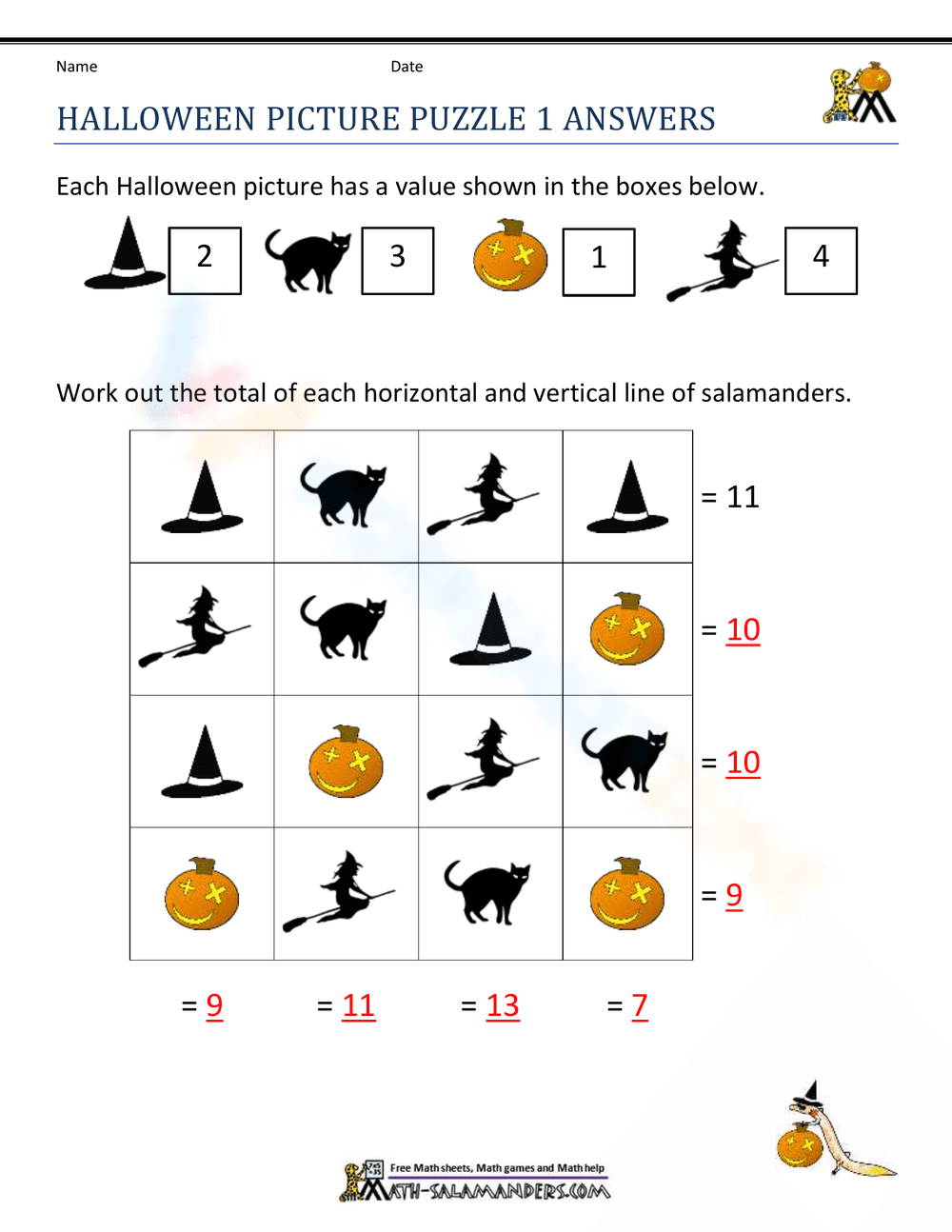 Halloween Picture Puzzle: Spooky Fun! - Page 2