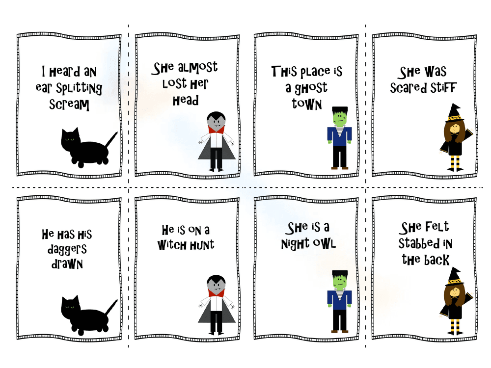Engaging Halloween Idioms Worksheet - Page 2
