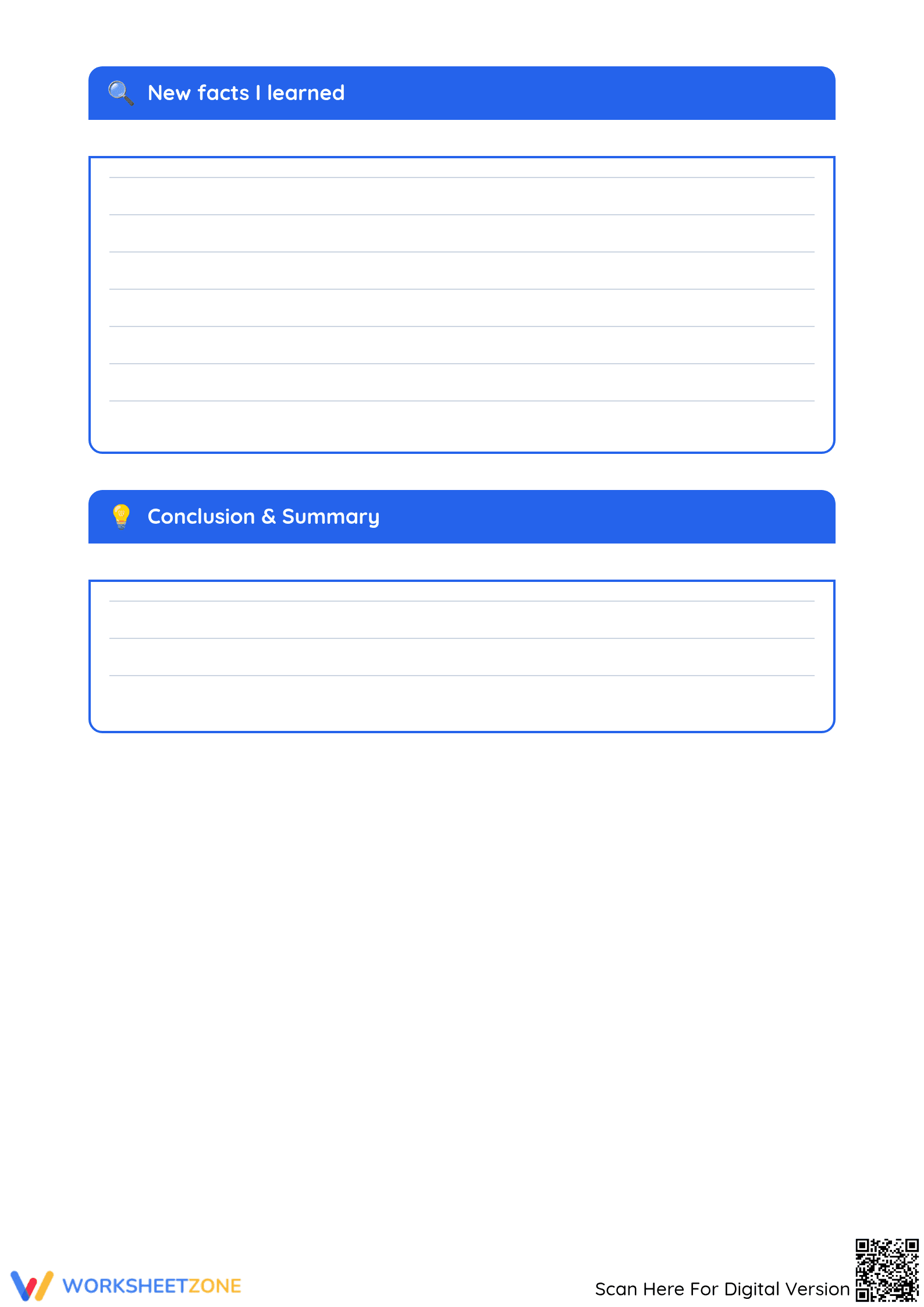Grade 4 Research Organizer — Printable No-Prep Worksheet - Page 2