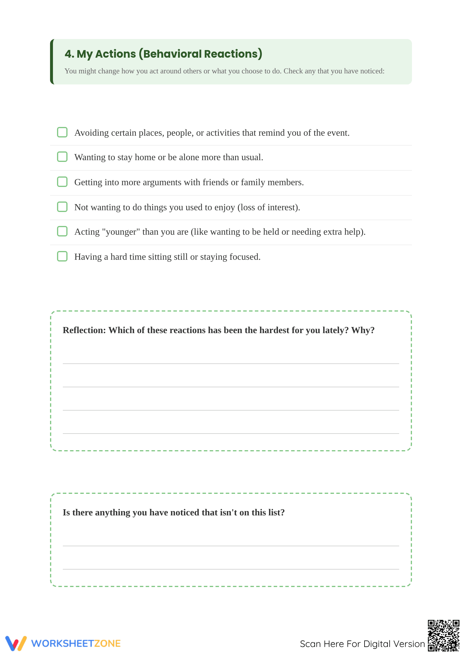 Understand Common Reactions to Trauma - Page 3