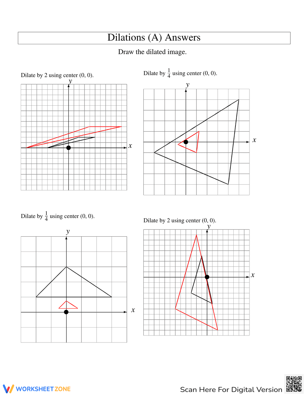 Master Dilations with this Comprehensive Geometry Sheet - Page 2