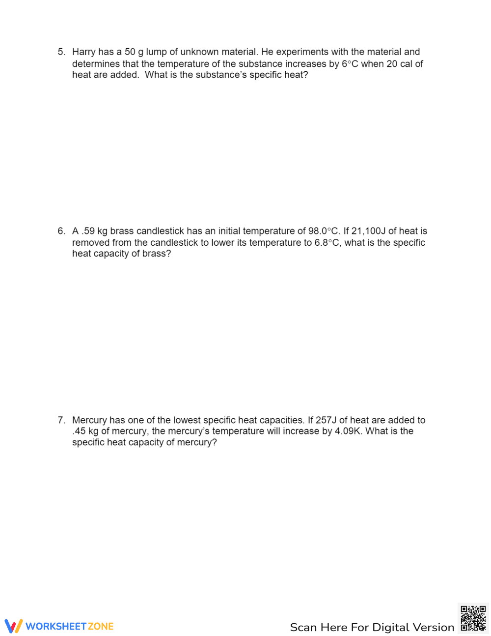 Solve Problems Using Specific Heat Capacity - Page 3