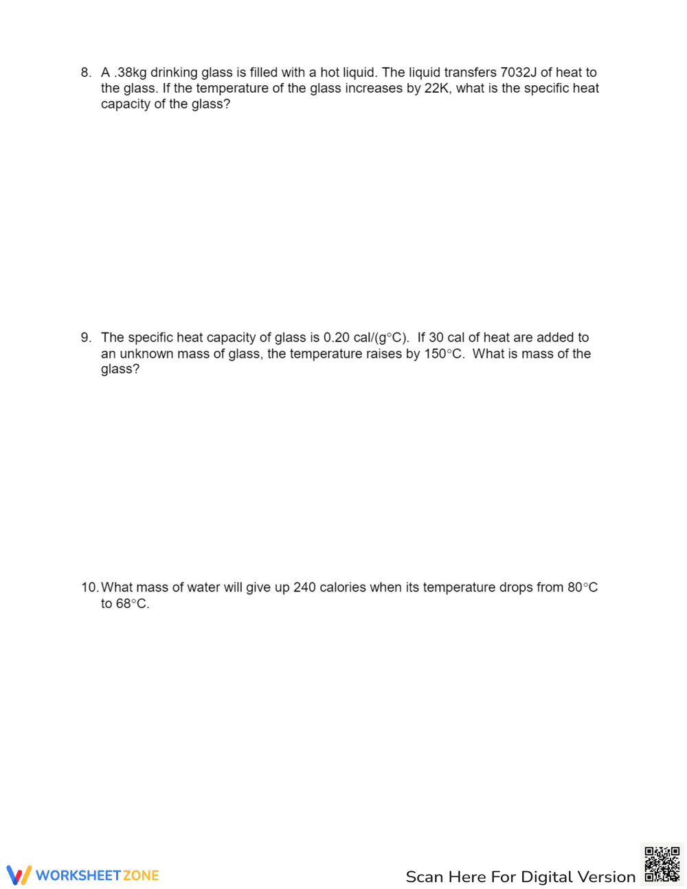 Solve Problems Using Specific Heat Capacity - Page 4