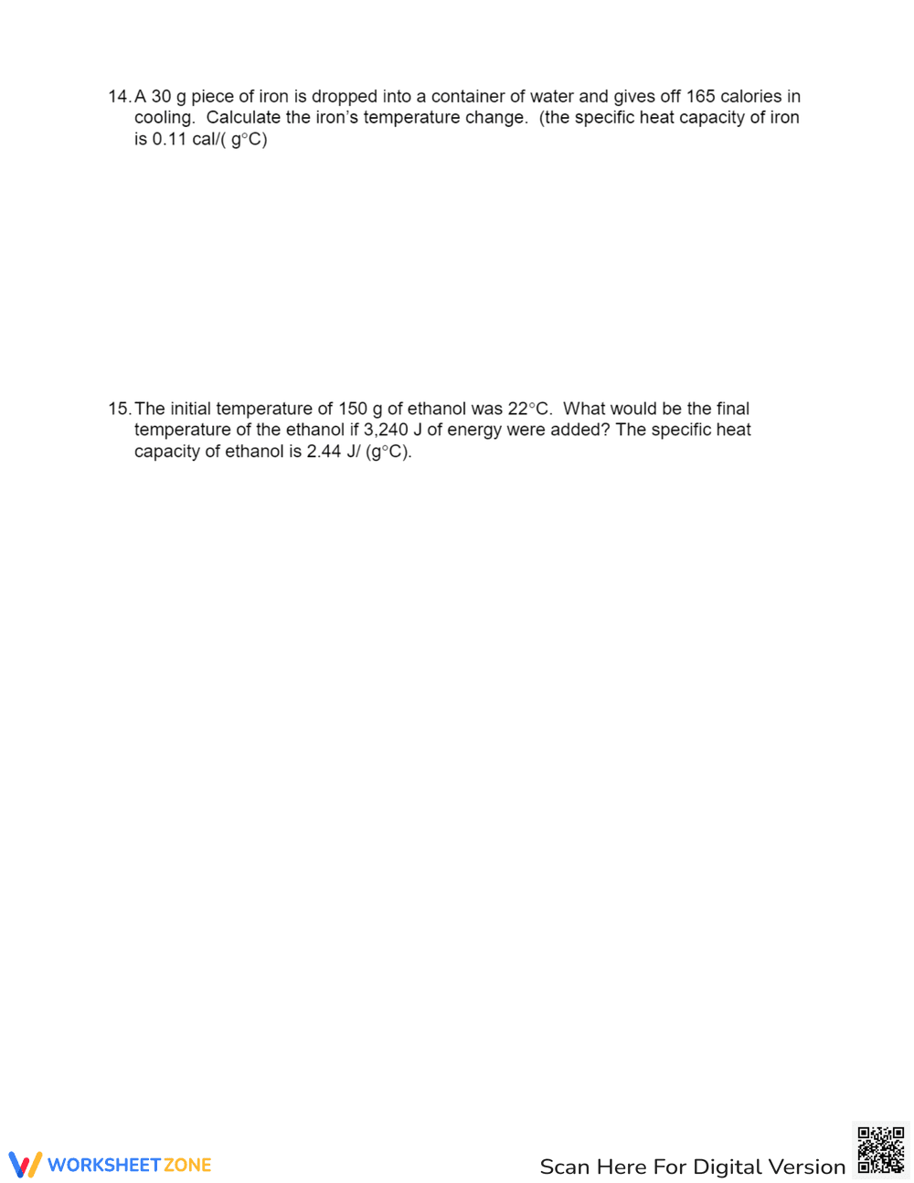 Solve Problems Using Specific Heat Capacity - Page 6