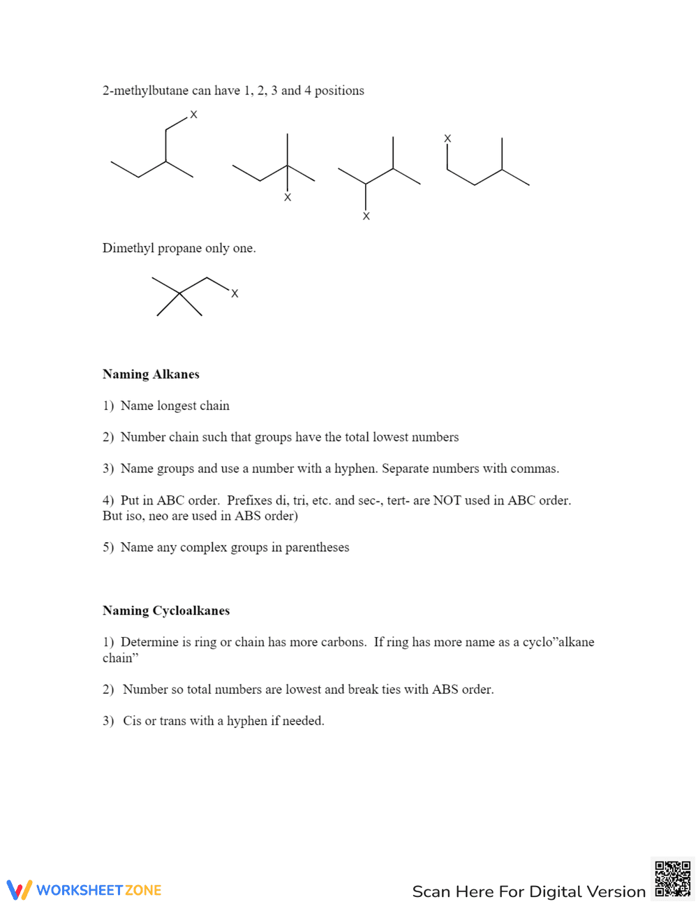 Practice Naming Alkanes - Page 2