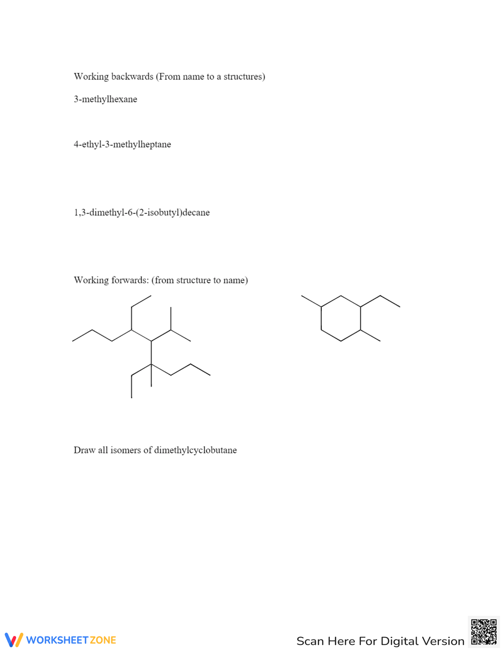 Practice Naming Alkanes - Page 3