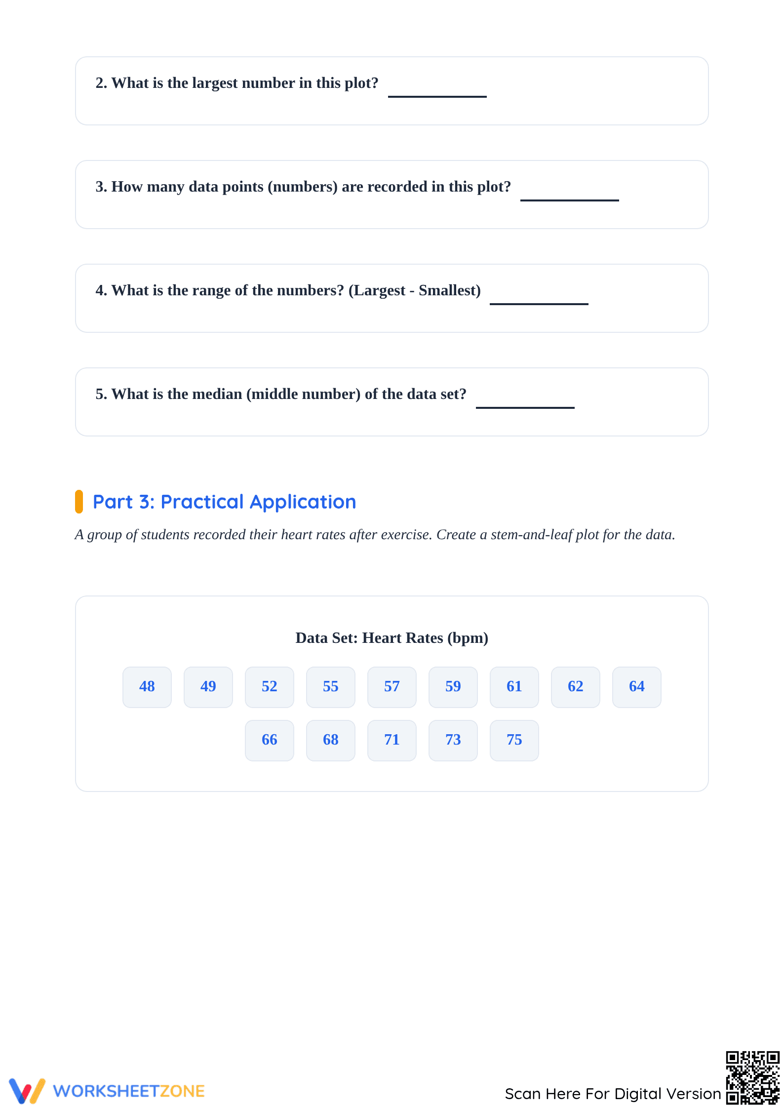 Essential Stem-and-Leaf Plot Practice | Grade 6 Math - Page 3